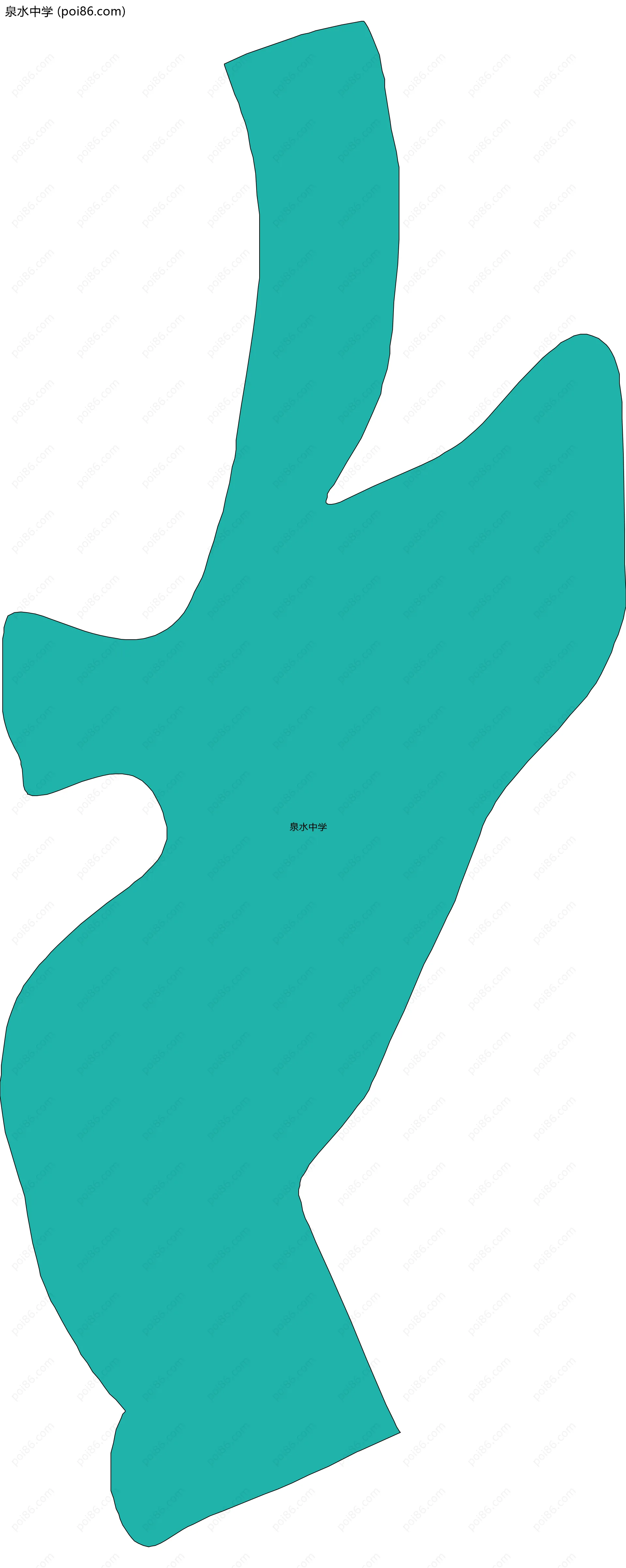 泉水中学边界地图