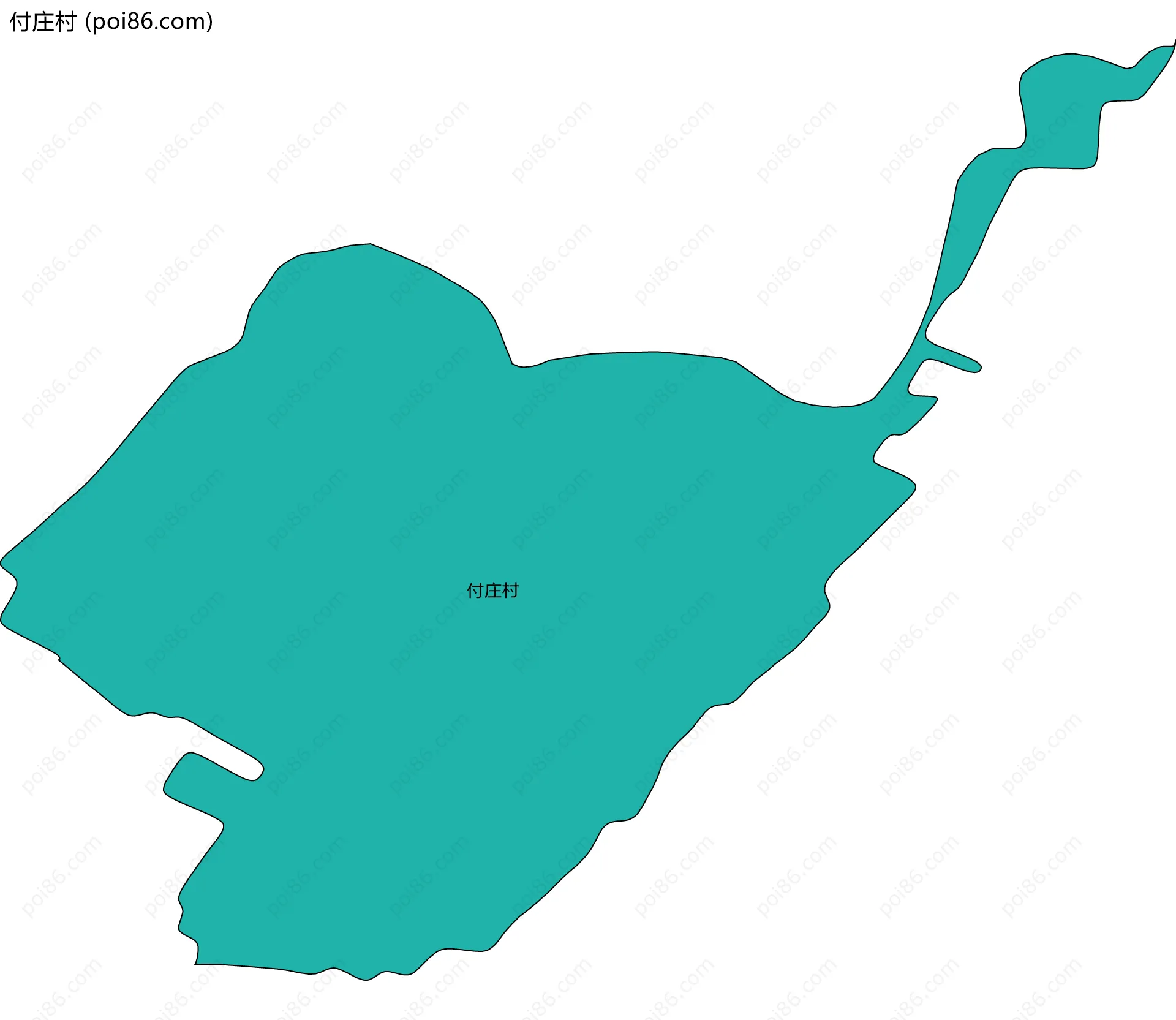 付庄村边界地图