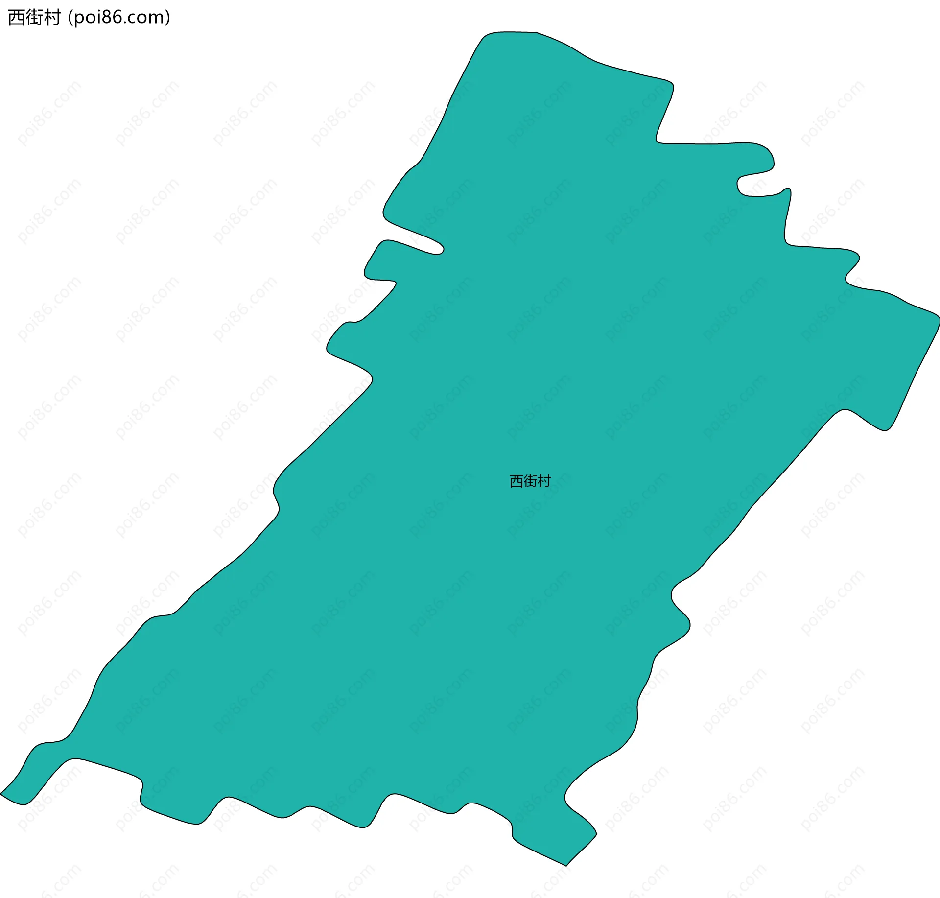 西街村边界地图
