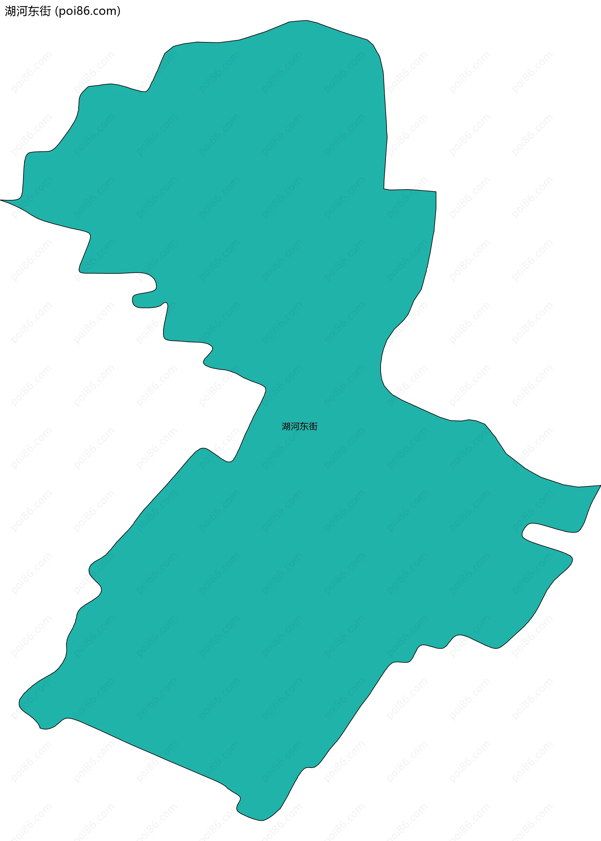 湖河东街边界地图