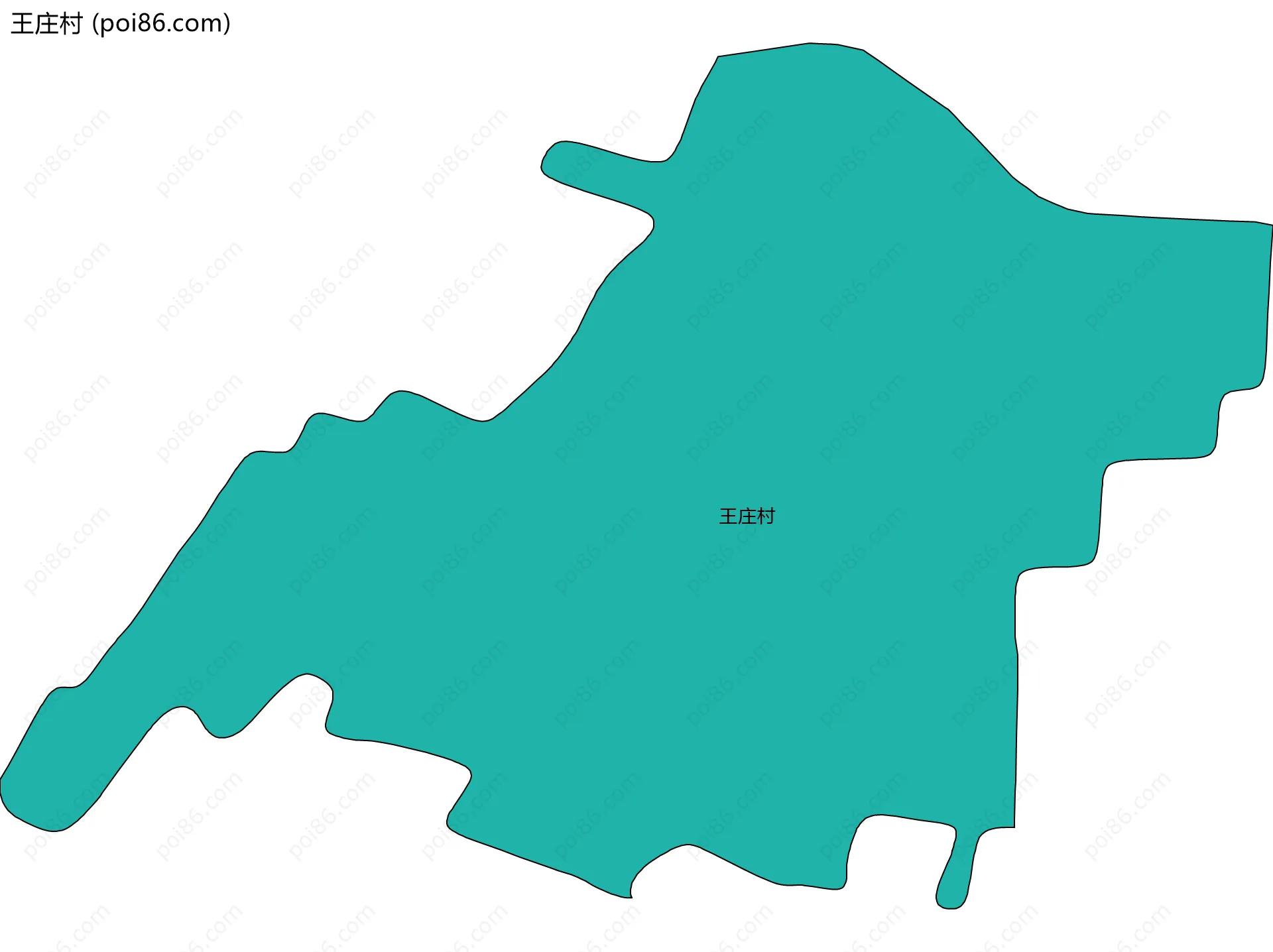 王庄村边界地图