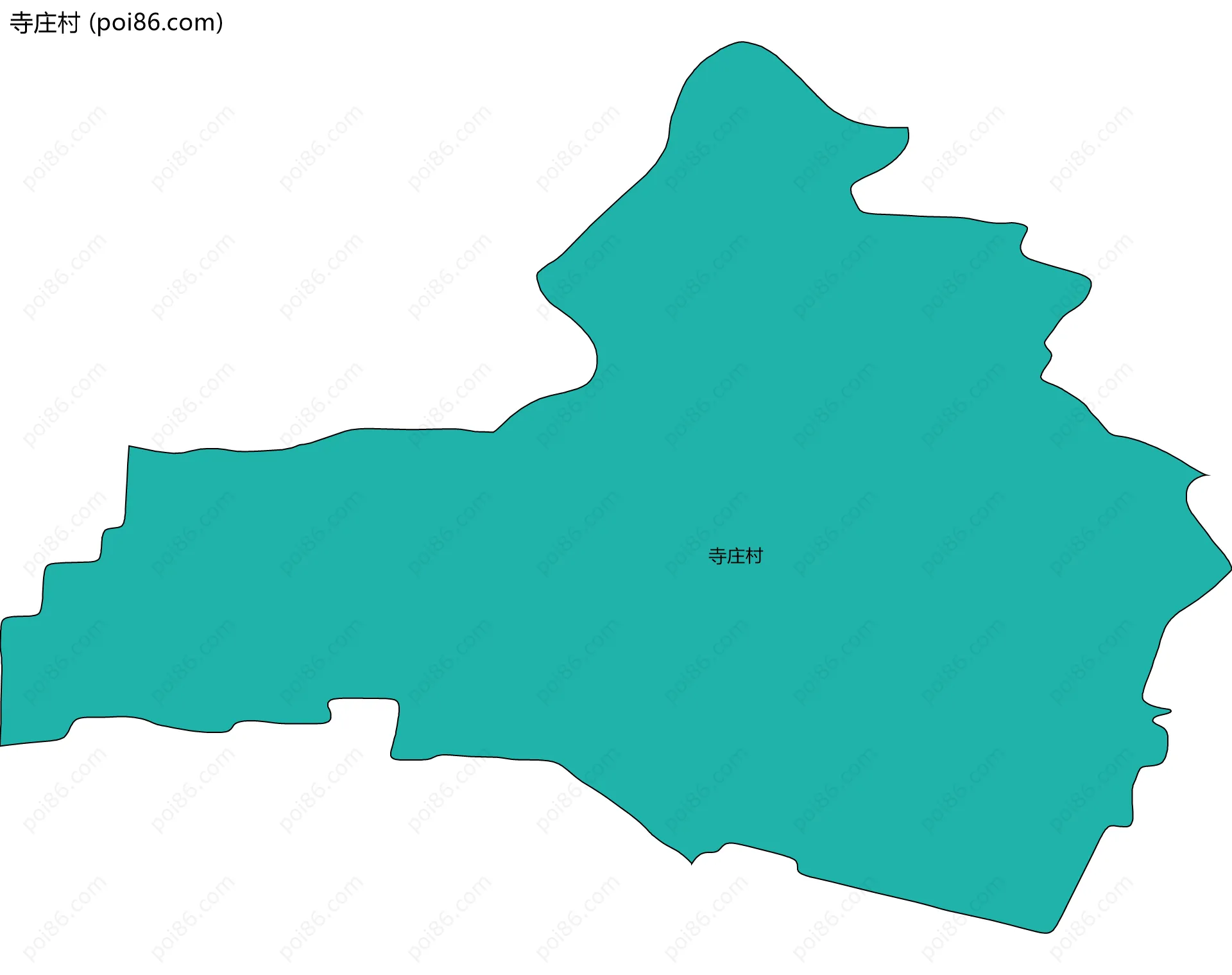寺庄村边界地图