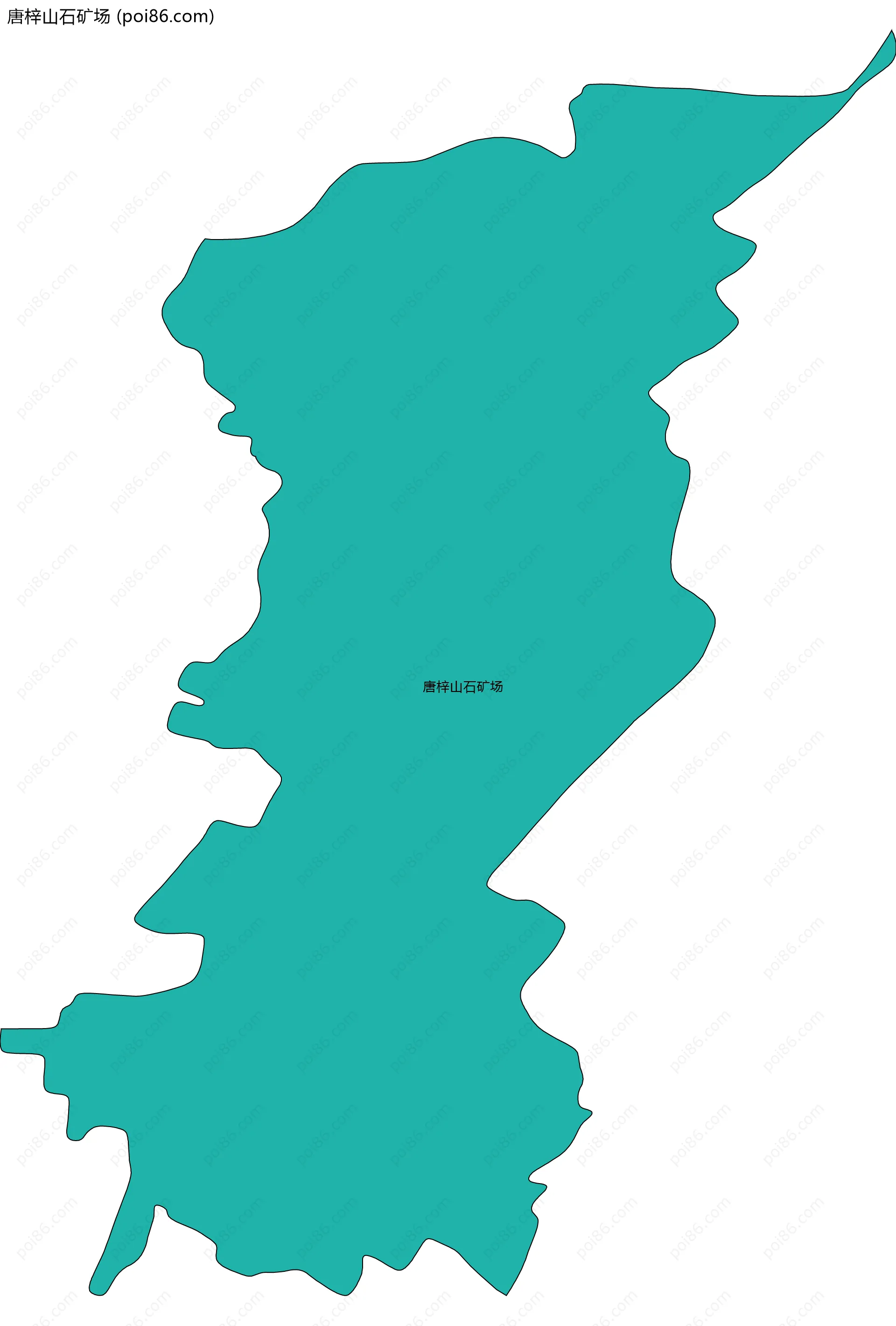 唐梓山石矿场边界地图