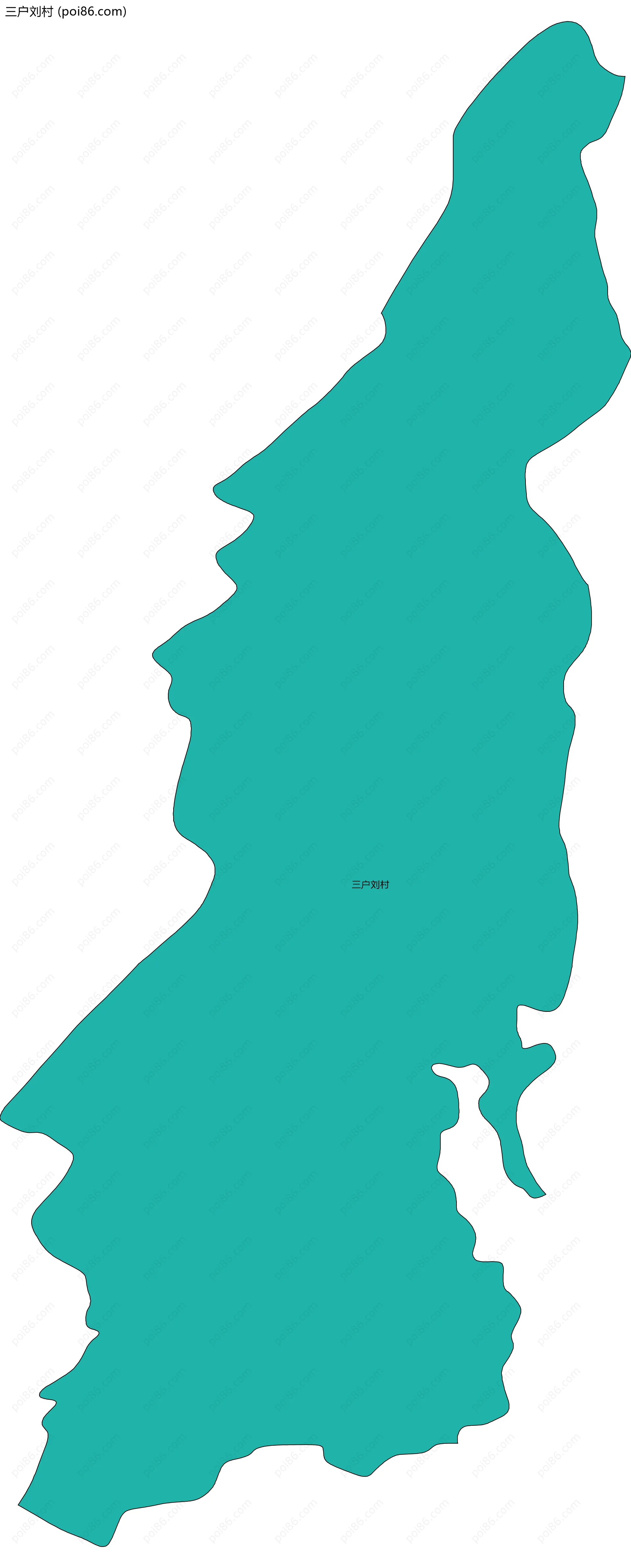 三户刘村边界地图