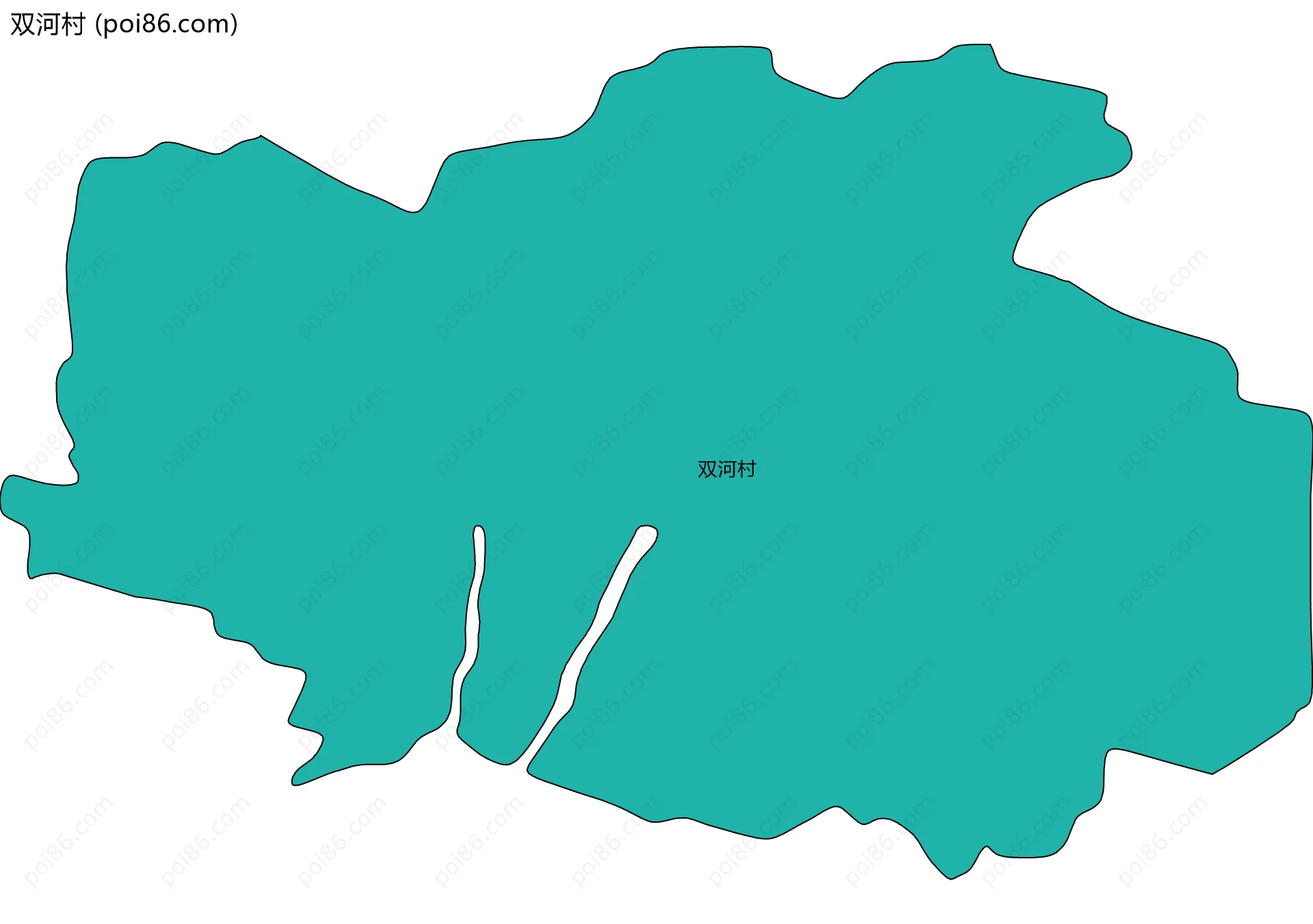 双河村边界地图