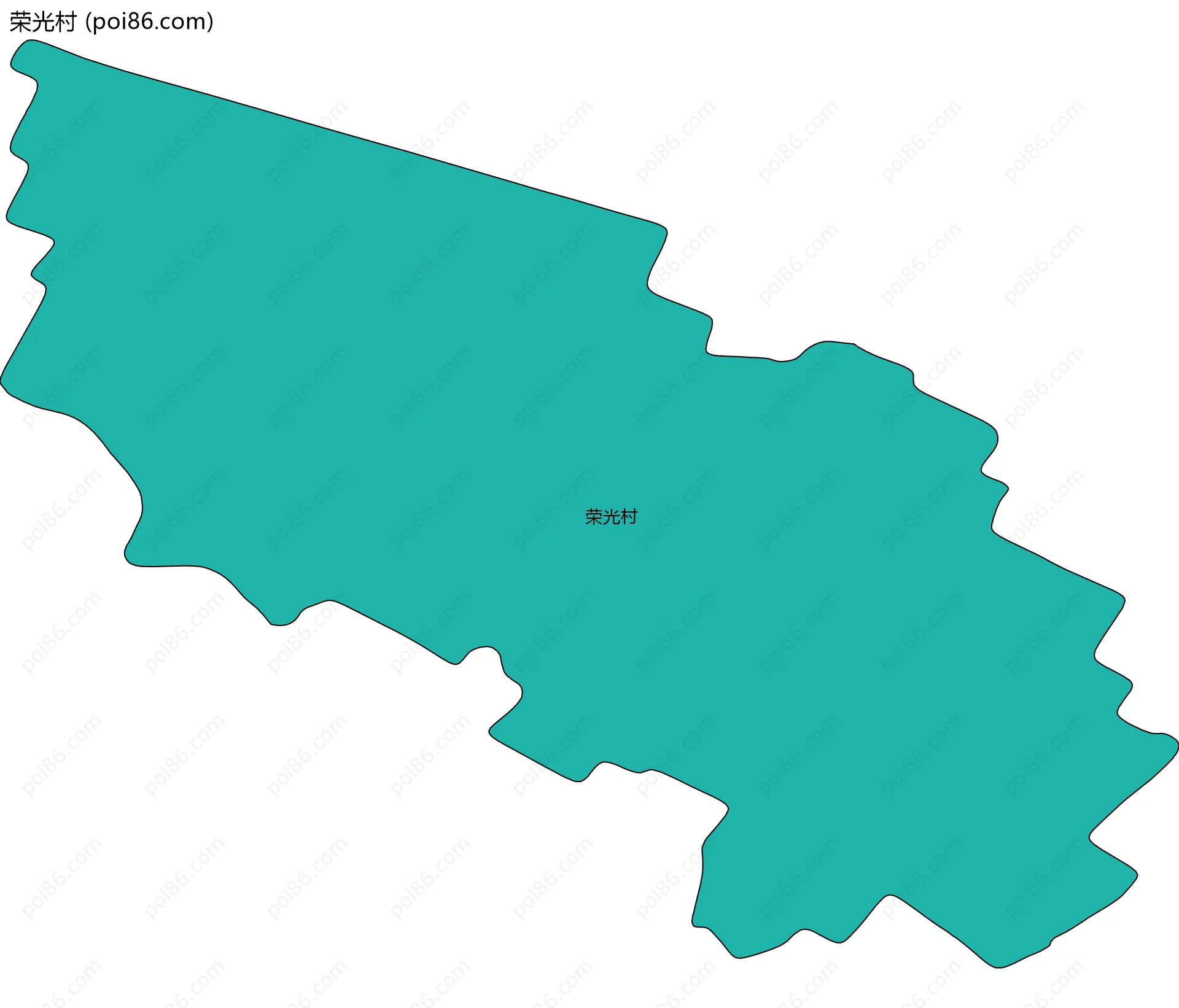 荣光村边界地图