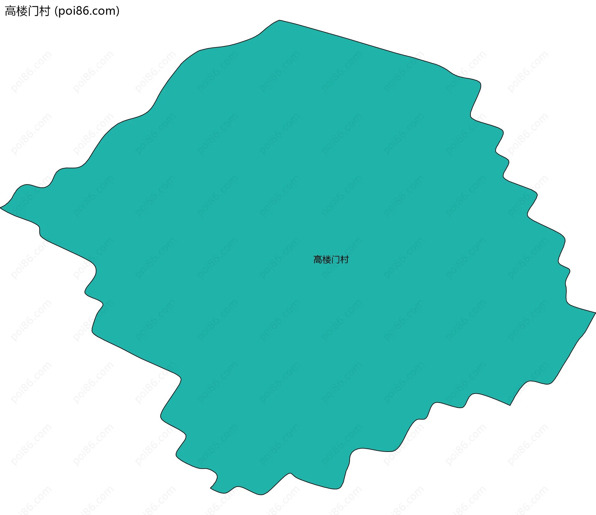 高楼门村边界地图