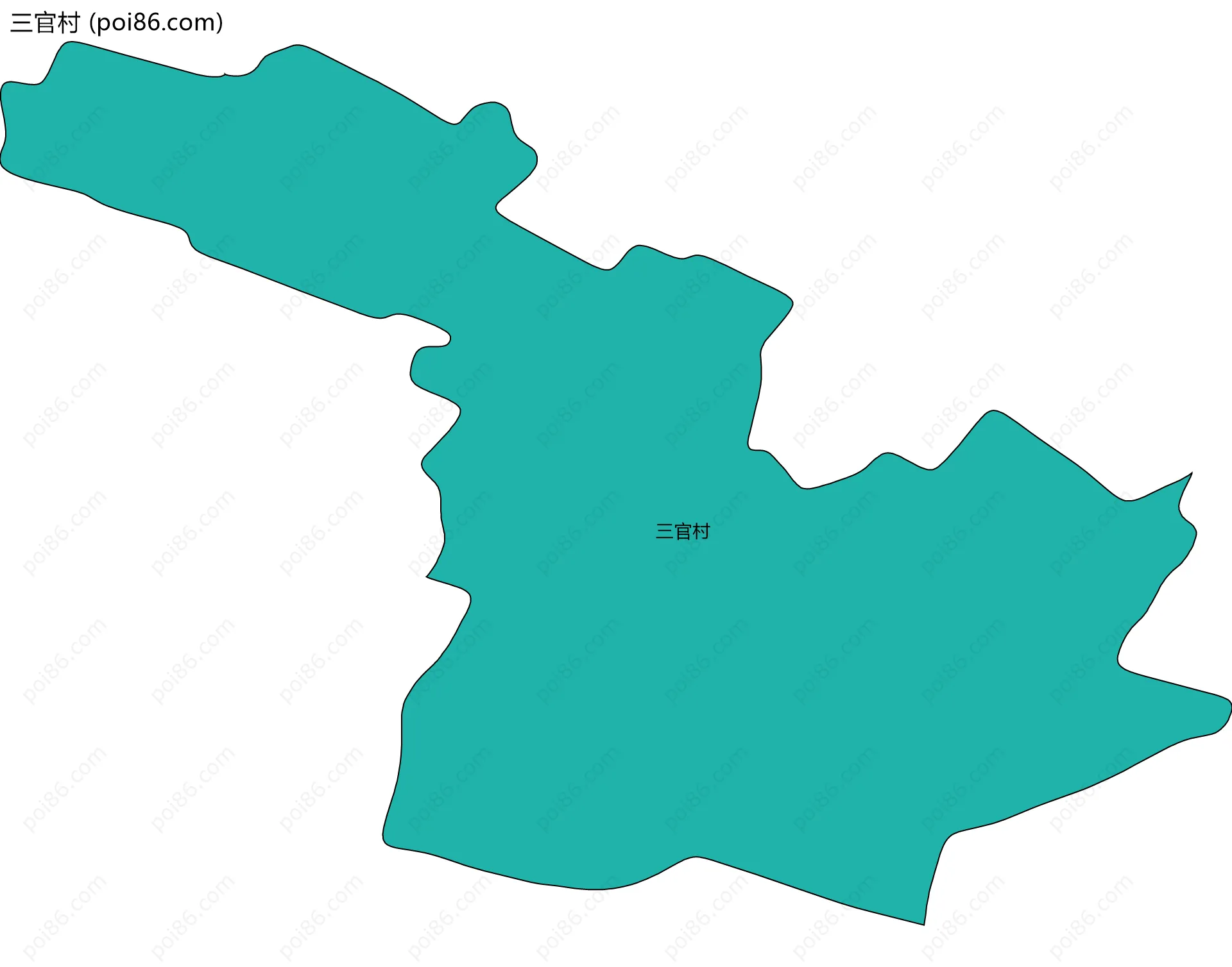 三官村边界地图