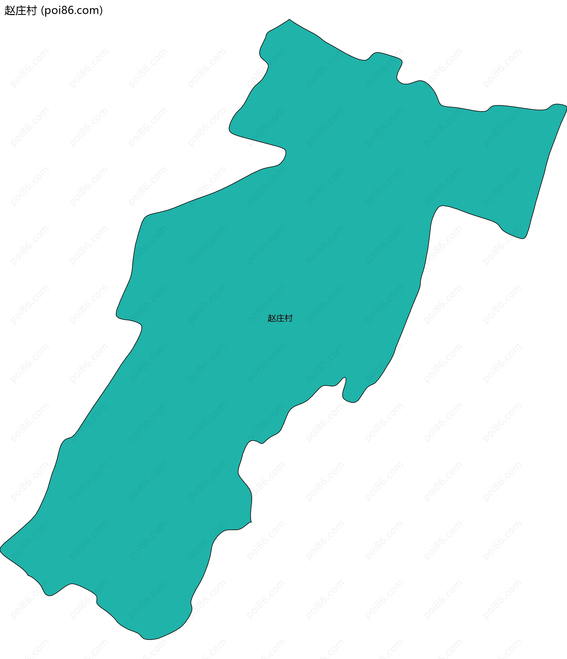 赵庄村边界地图