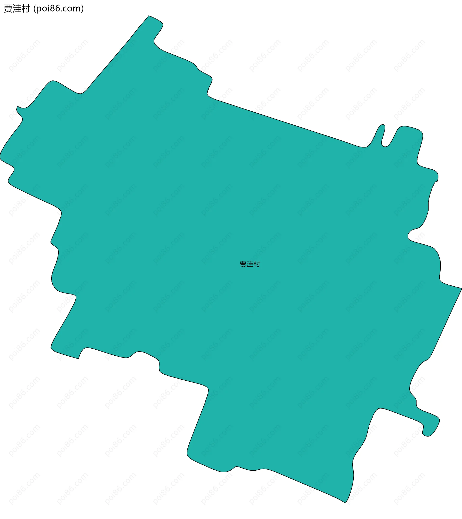 贾洼村边界地图