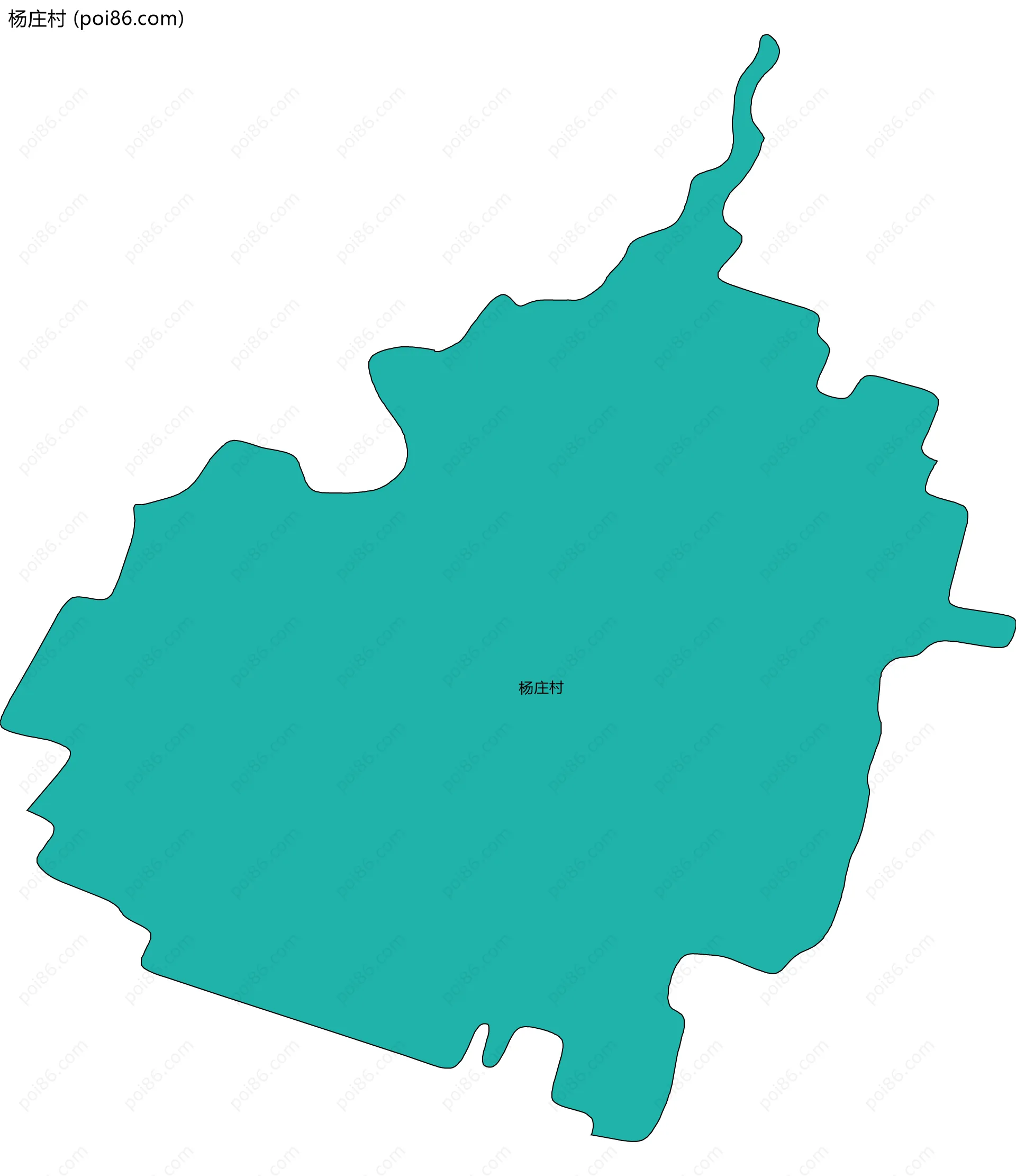 杨庄村边界地图