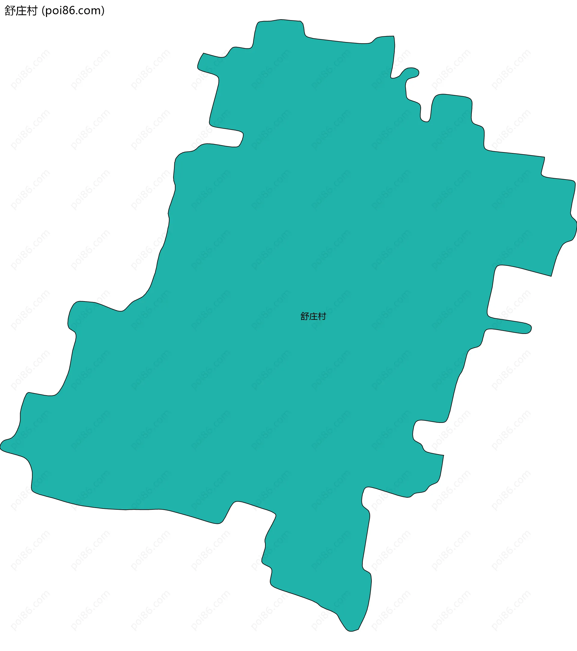 舒庄村边界地图