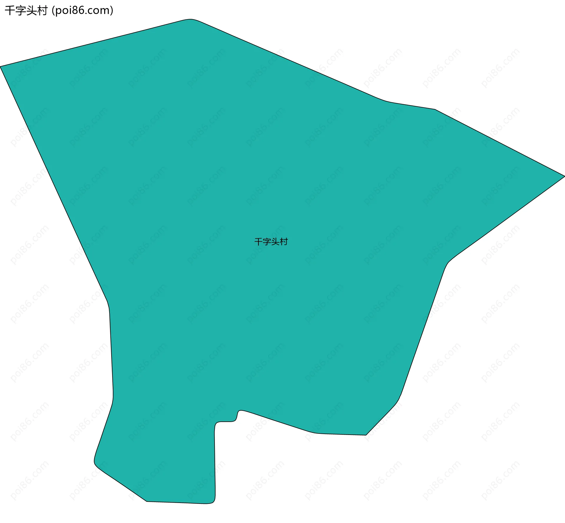 千字头村边界地图