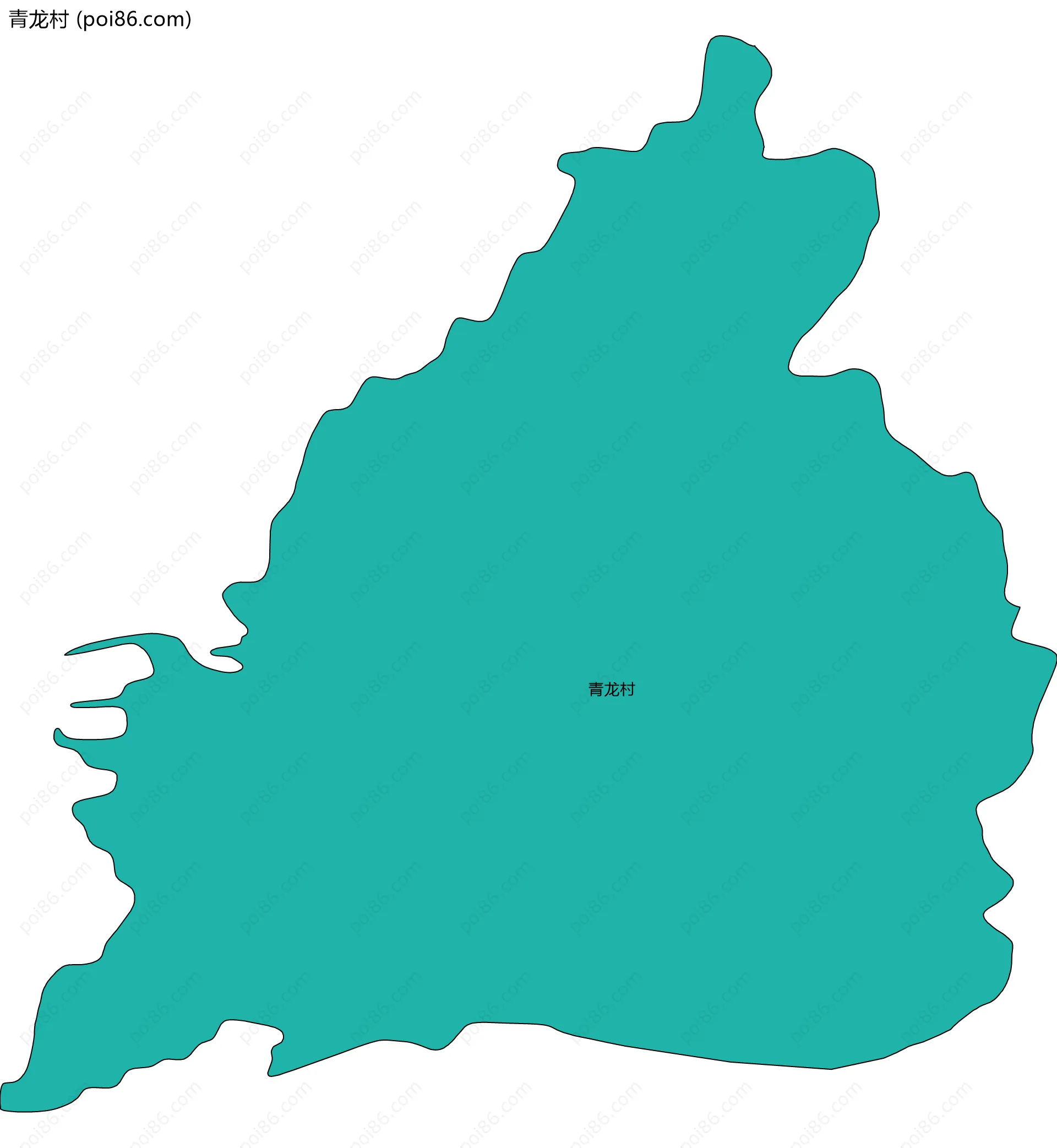 青龙村边界地图