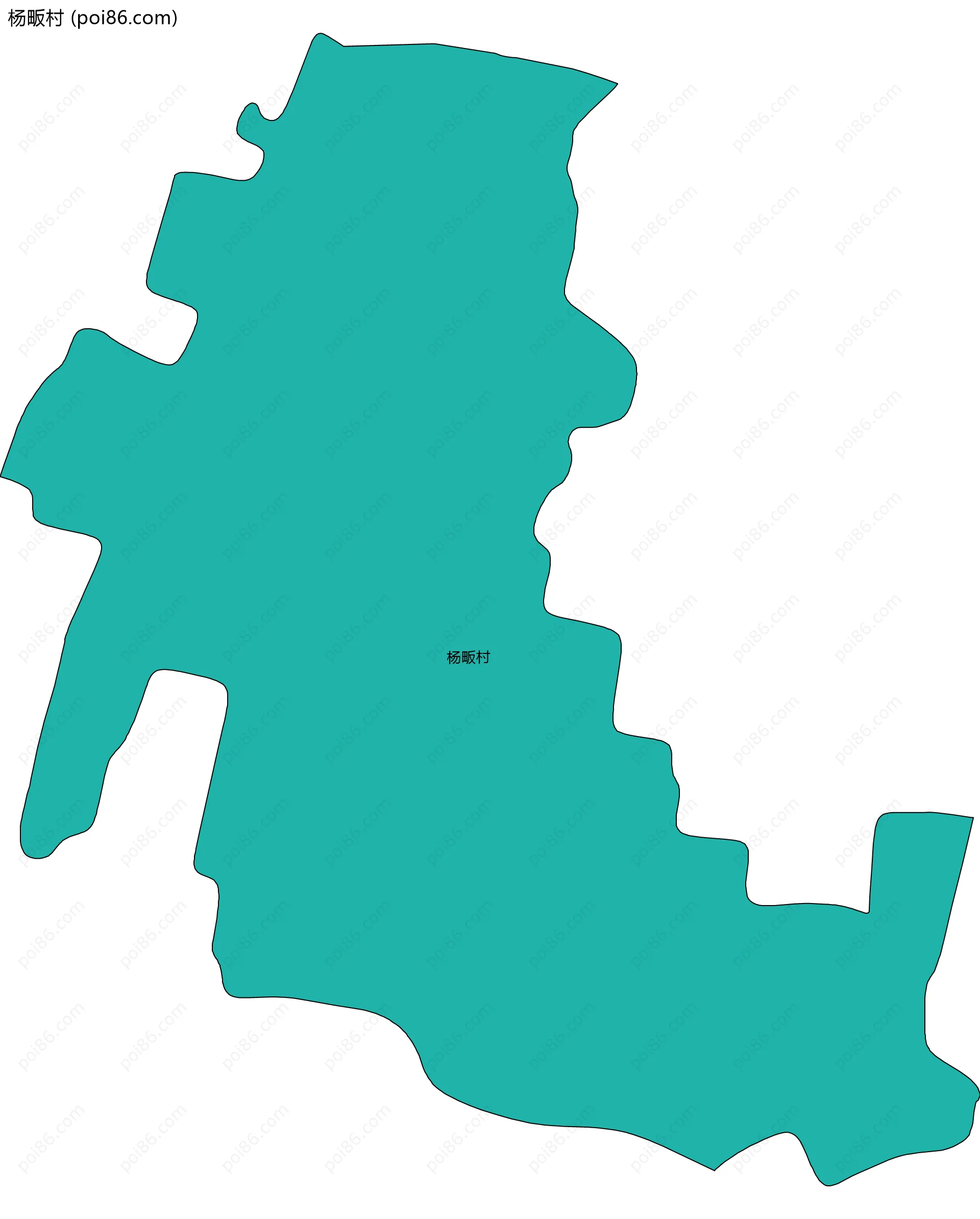 杨畈村边界地图