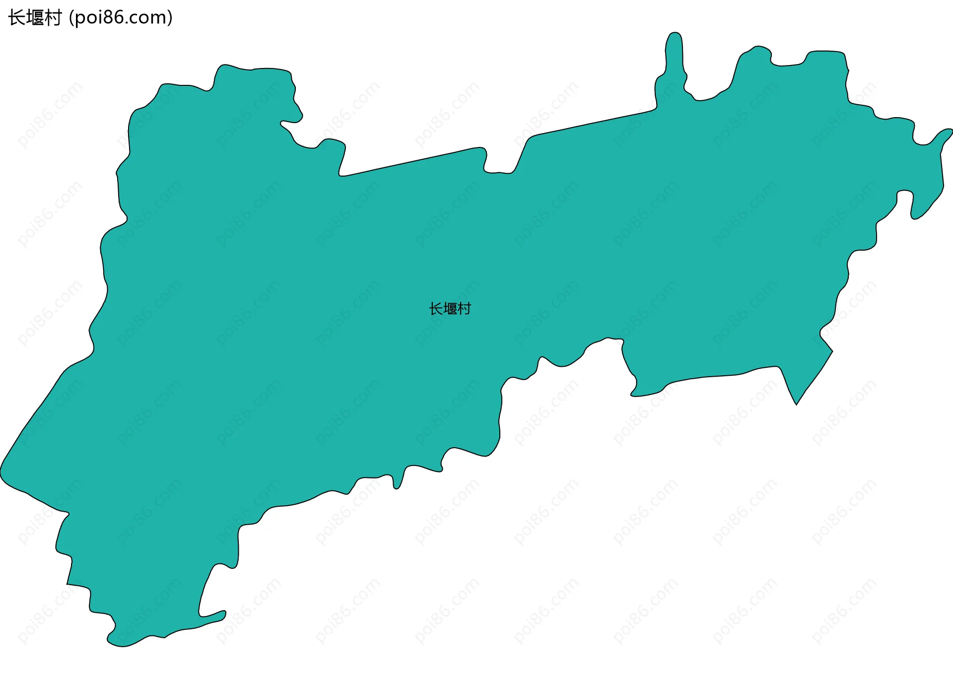 长堰村边界地图