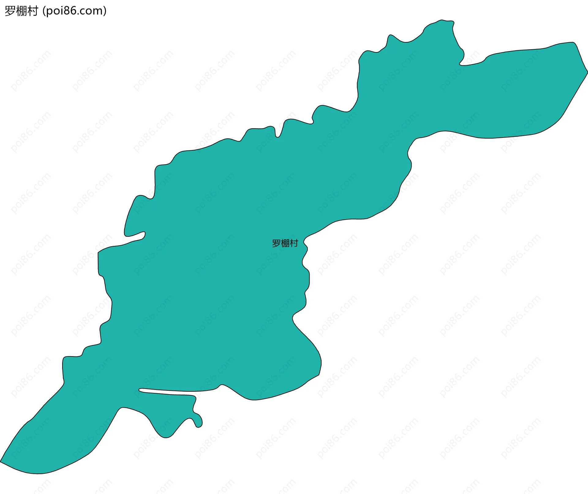 罗棚村边界地图