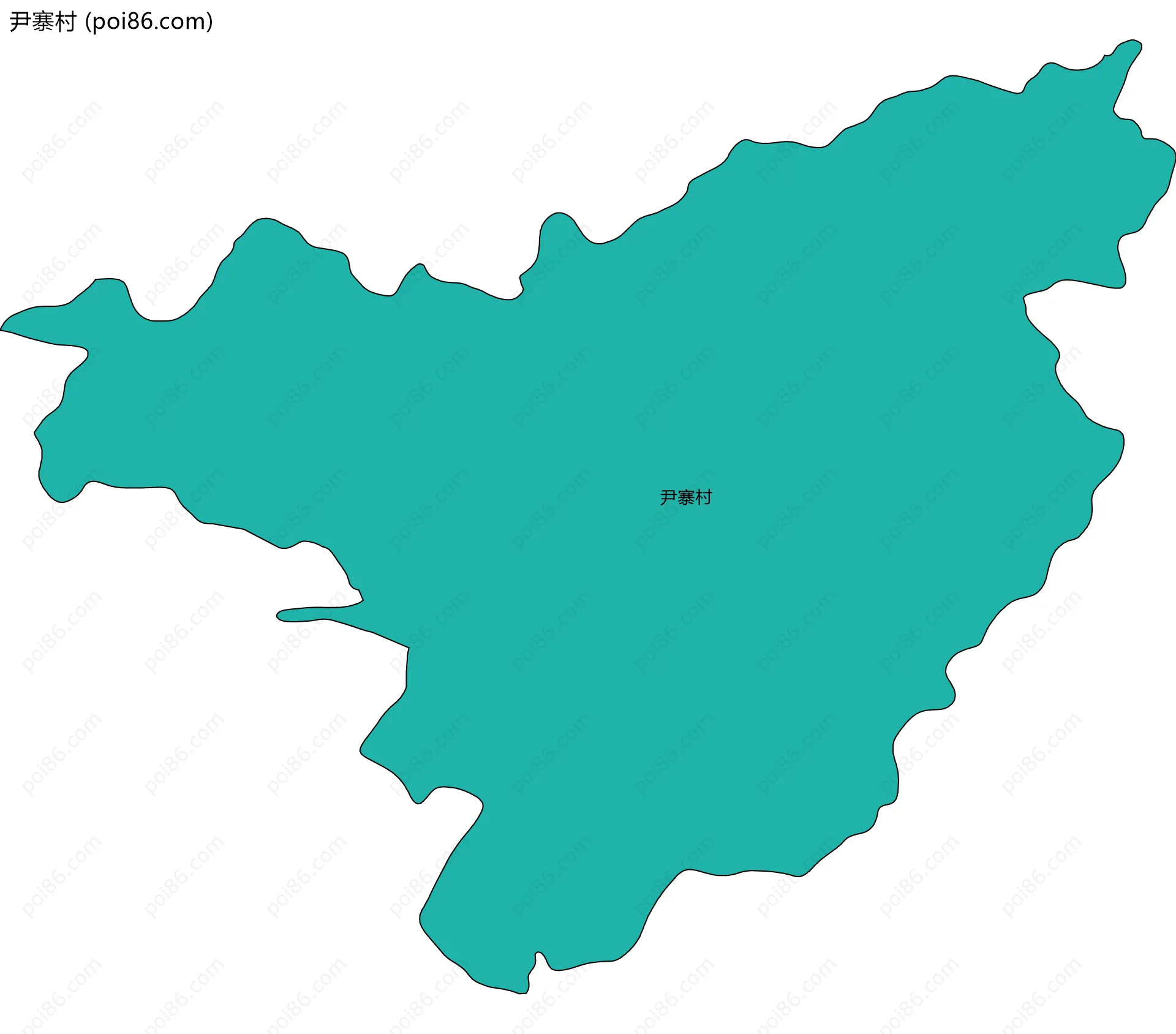 尹寨村边界地图