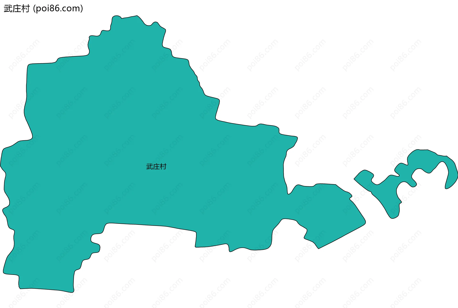 武庄村边界地图