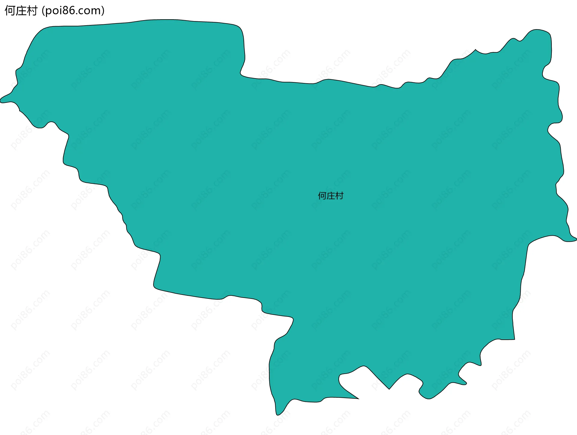 何庄村边界地图