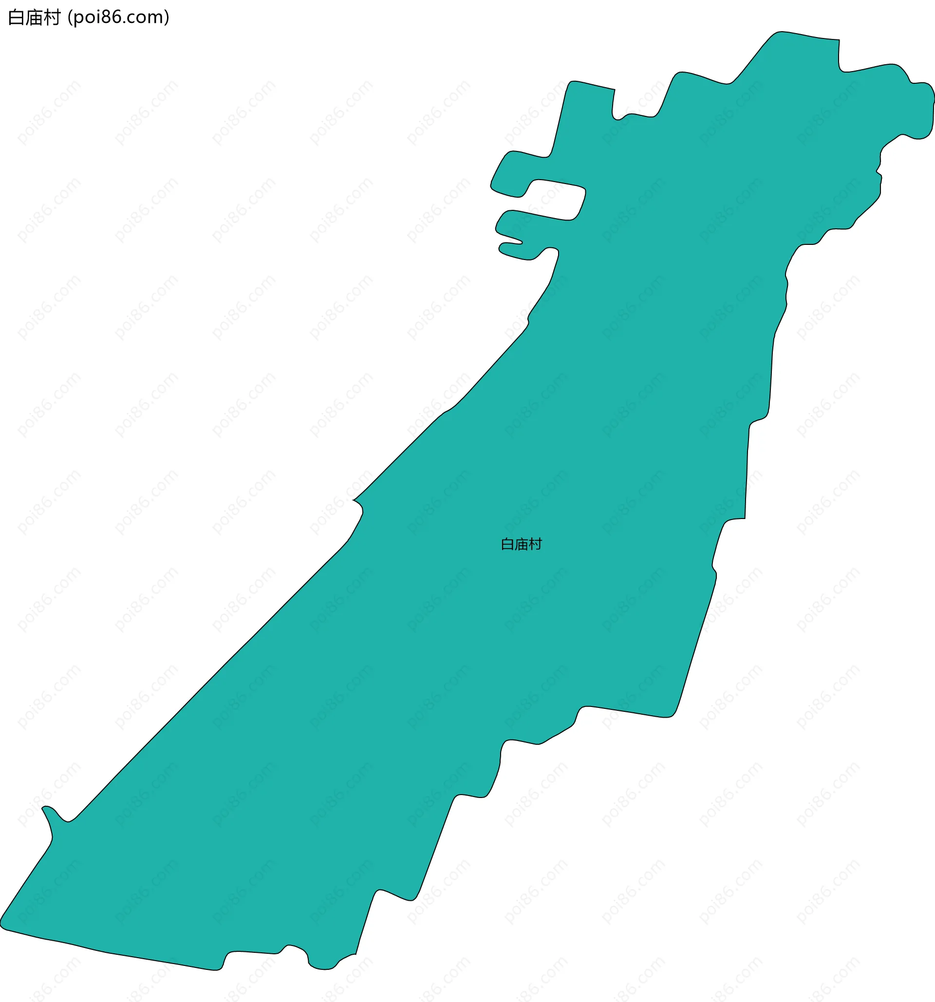 白庙村边界地图