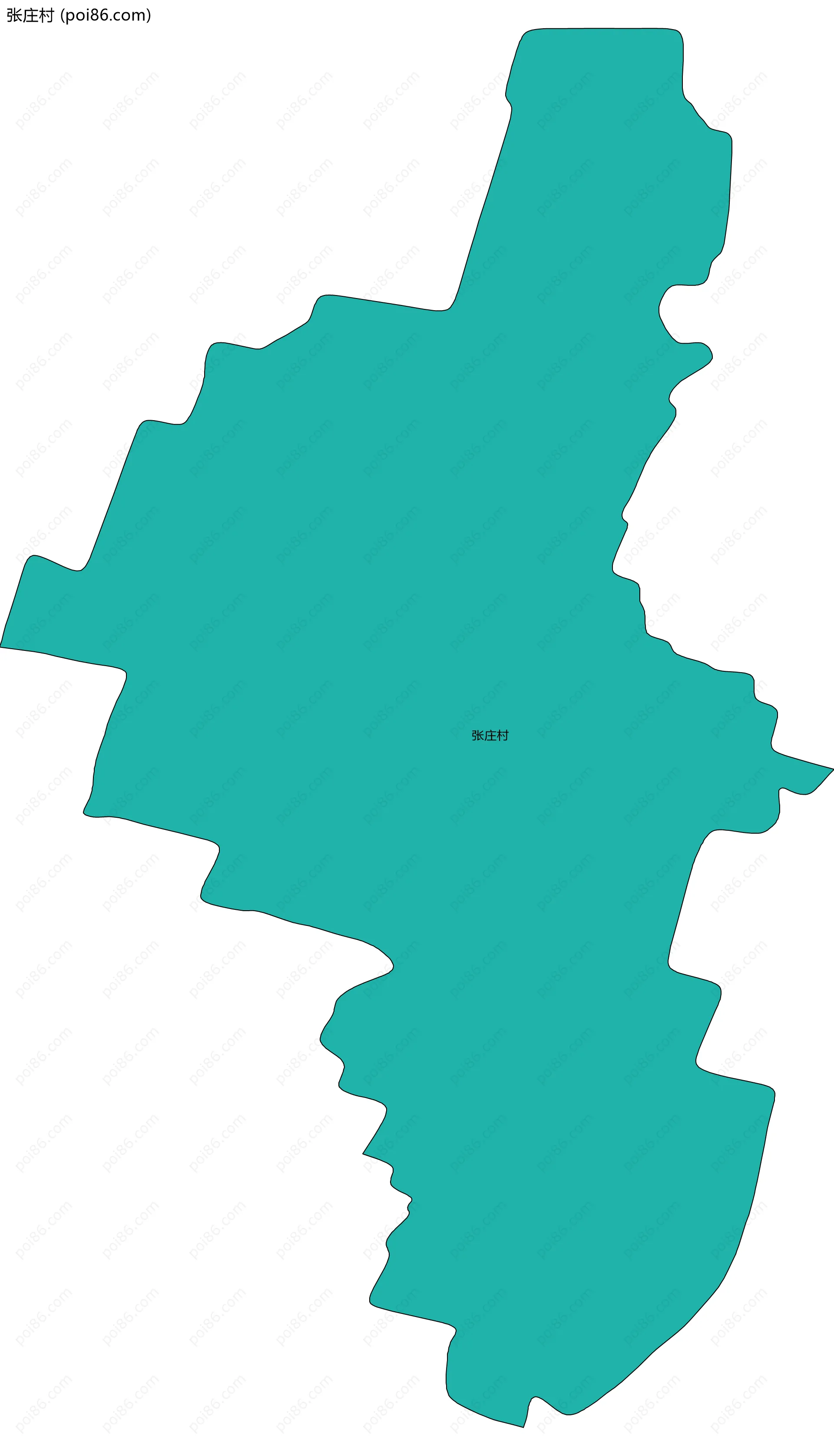 张庄村边界地图