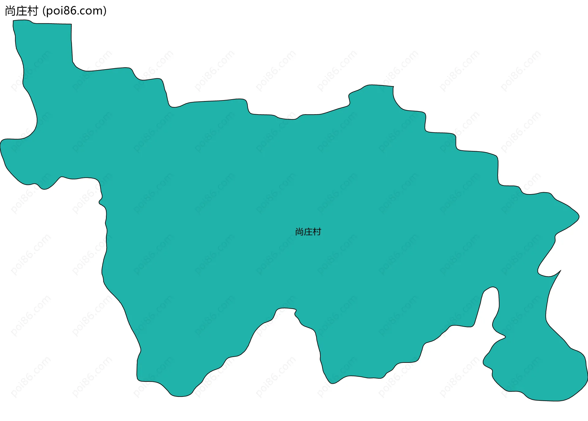 尚庄村边界地图