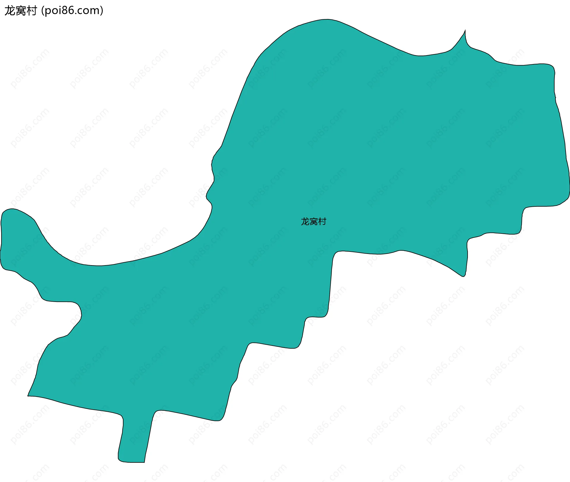 龙窝村边界地图