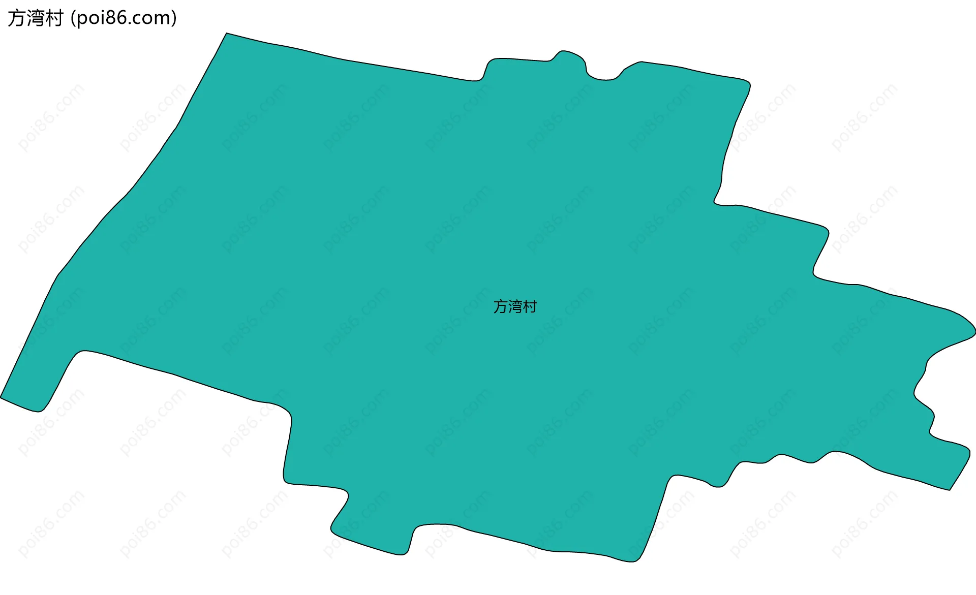 方湾村边界地图