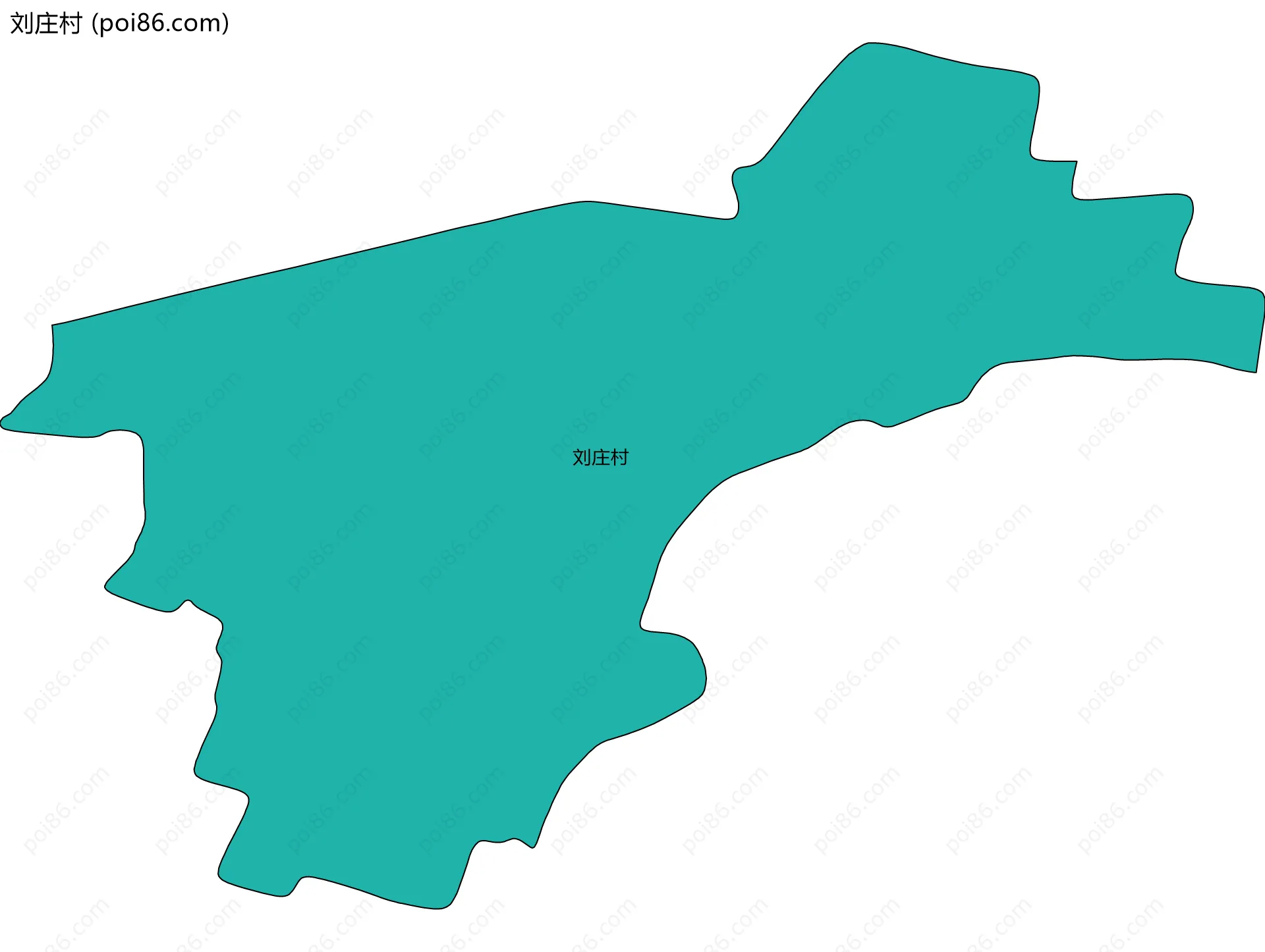刘庄村边界地图