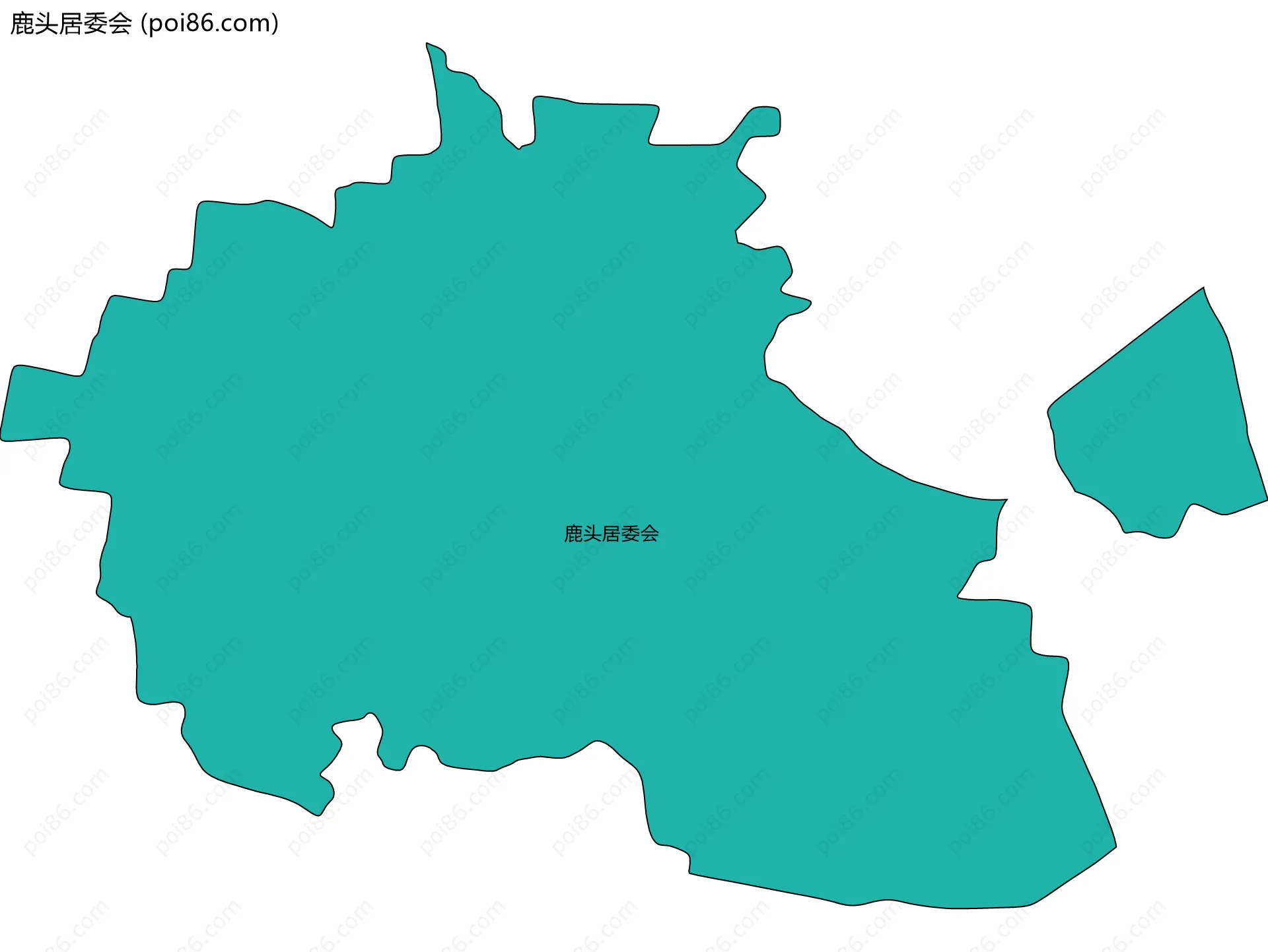 鹿头居委会边界地图