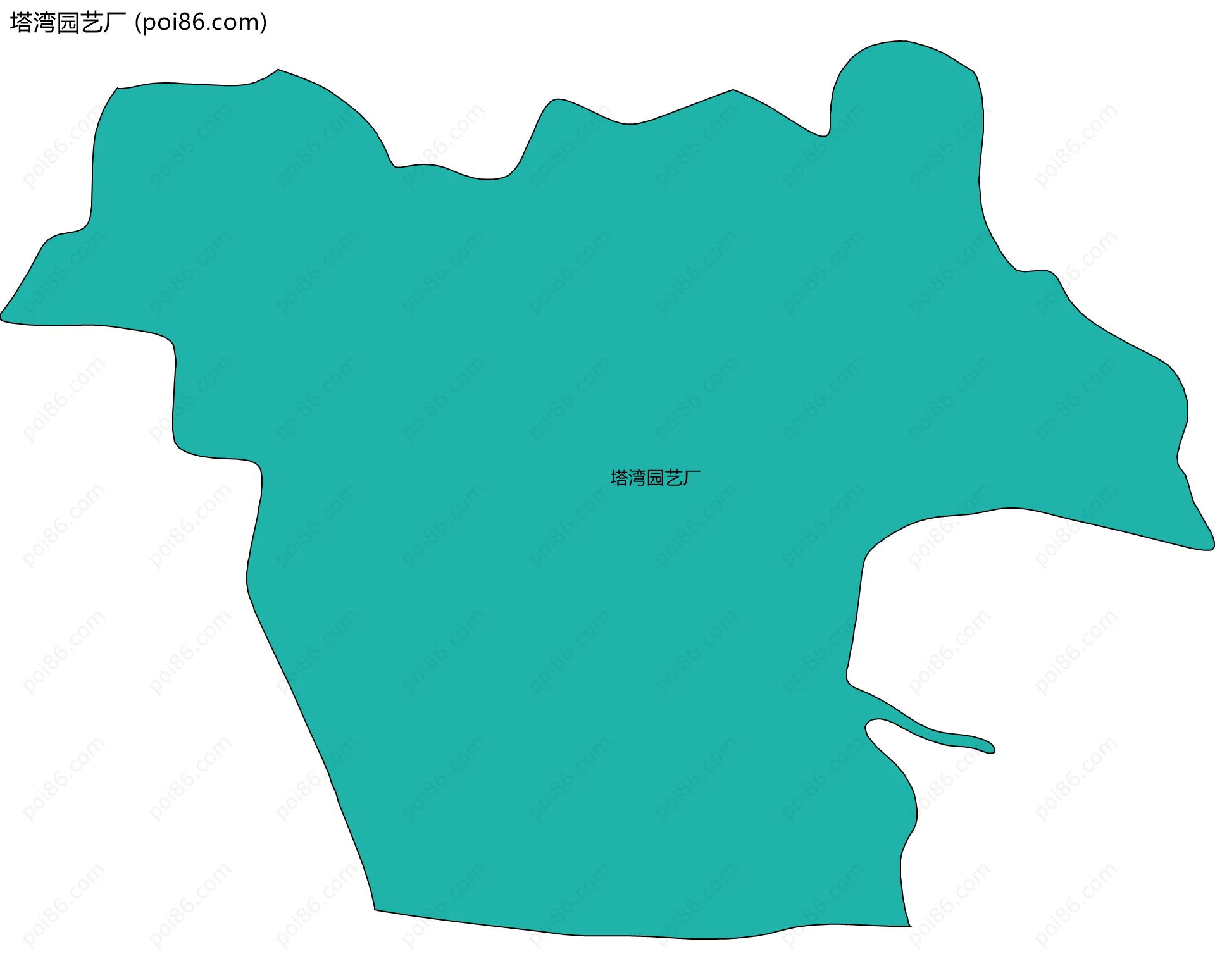 塔湾园艺厂边界地图