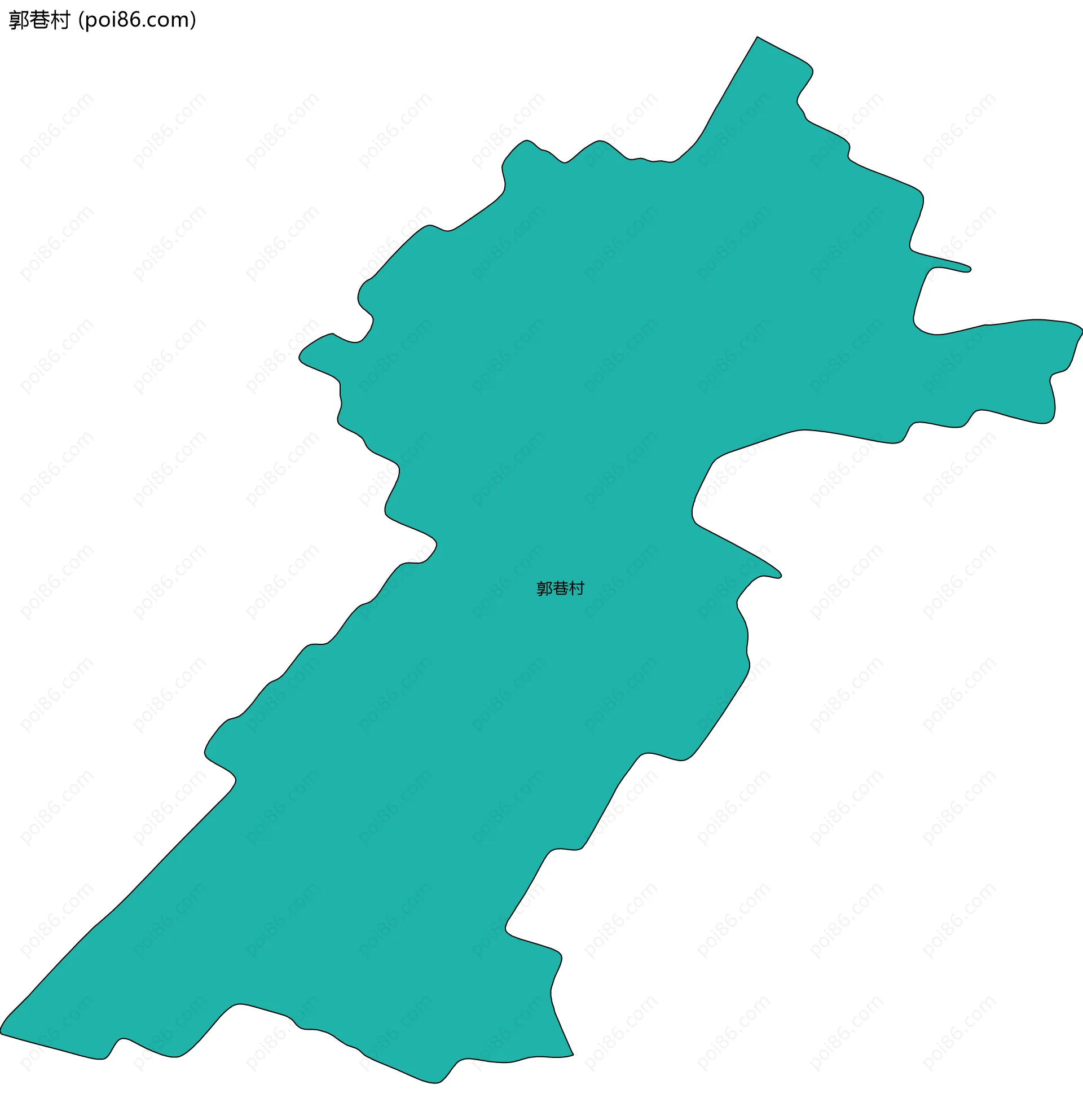 郭巷村边界地图