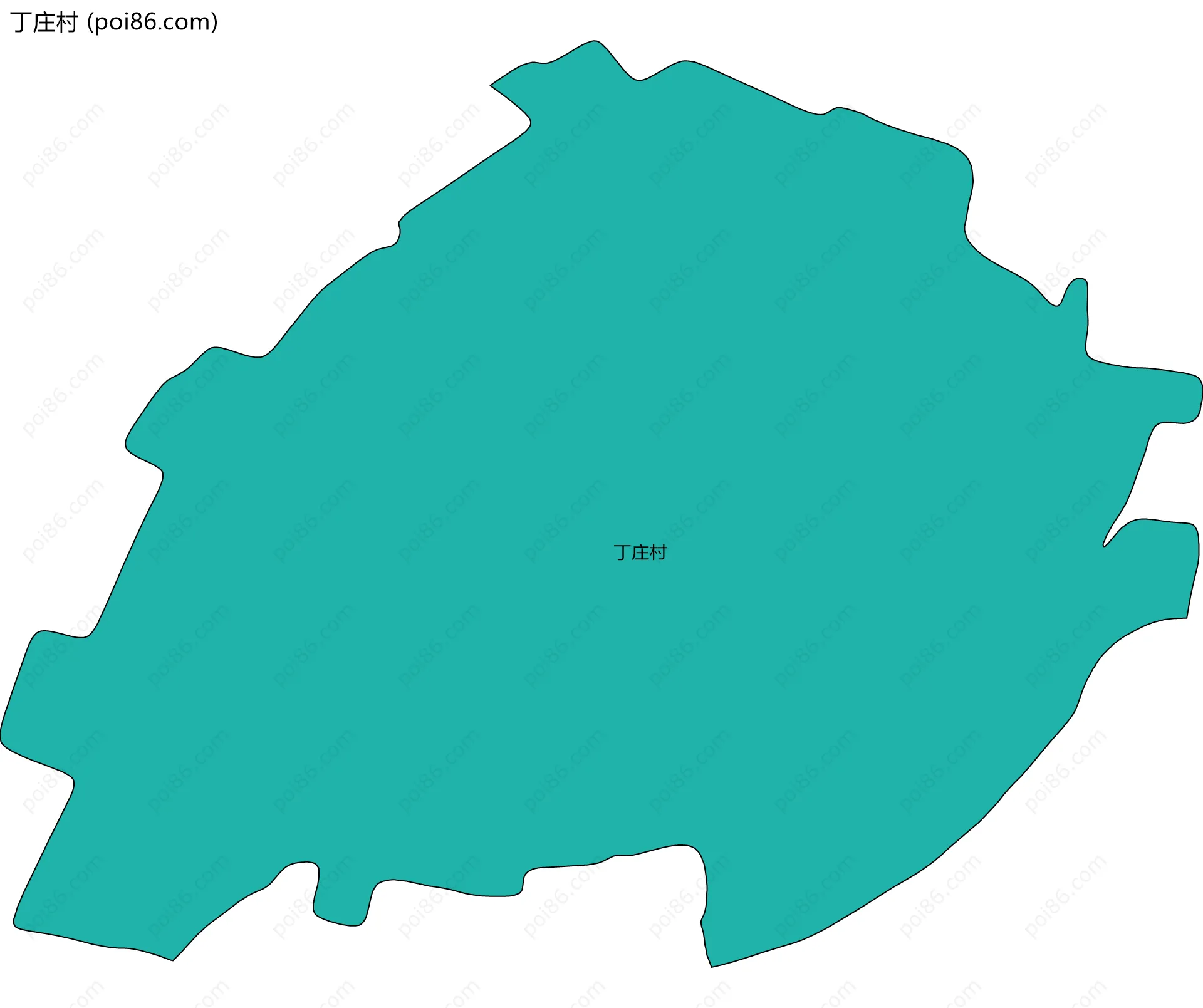 丁庄村边界地图