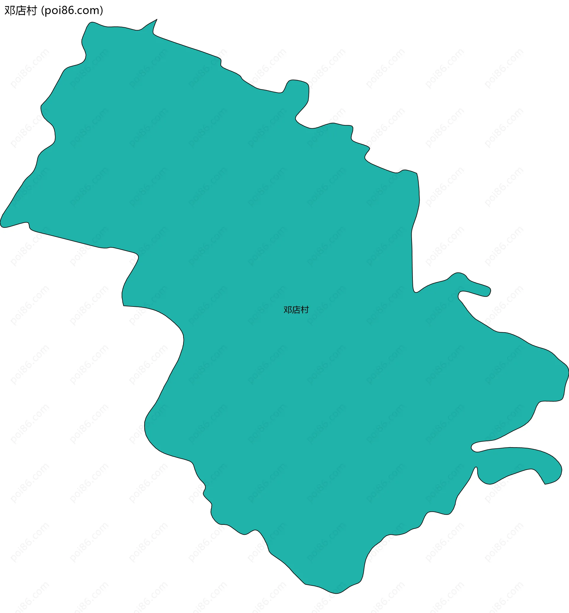 邓店村边界地图