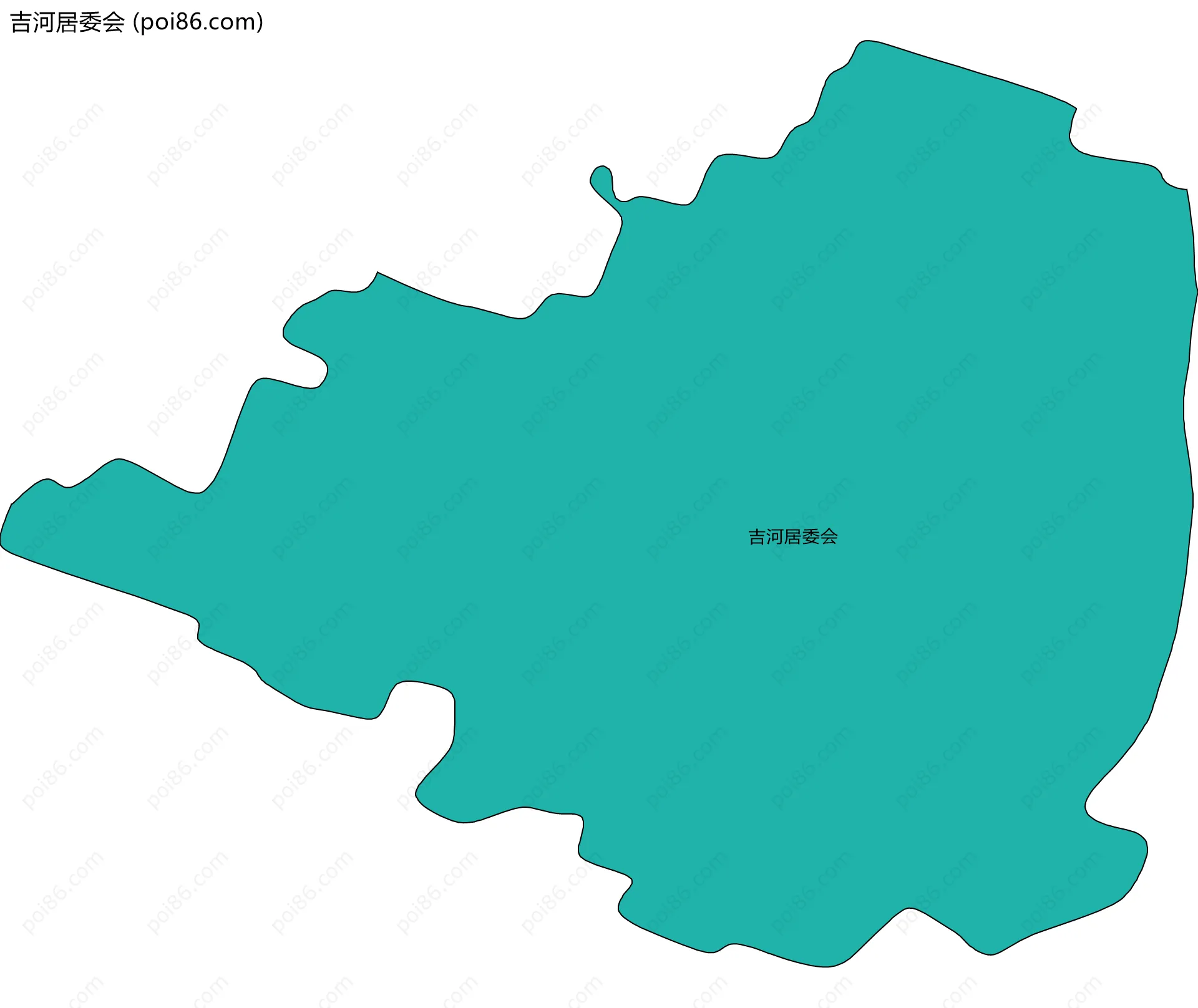 吉河居委会边界地图