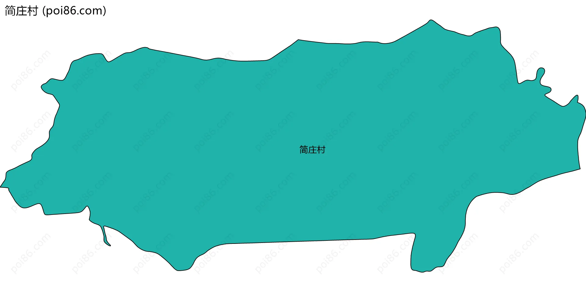 简庄村边界地图