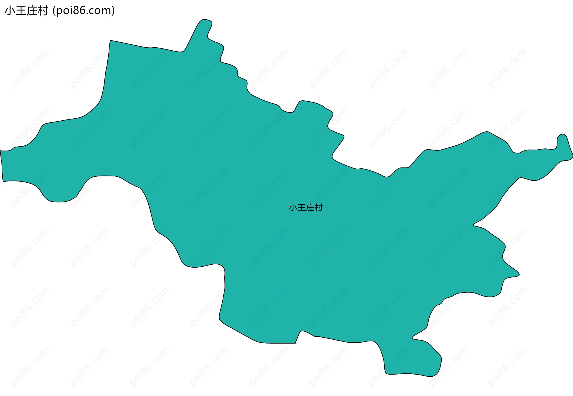 小王庄村边界地图