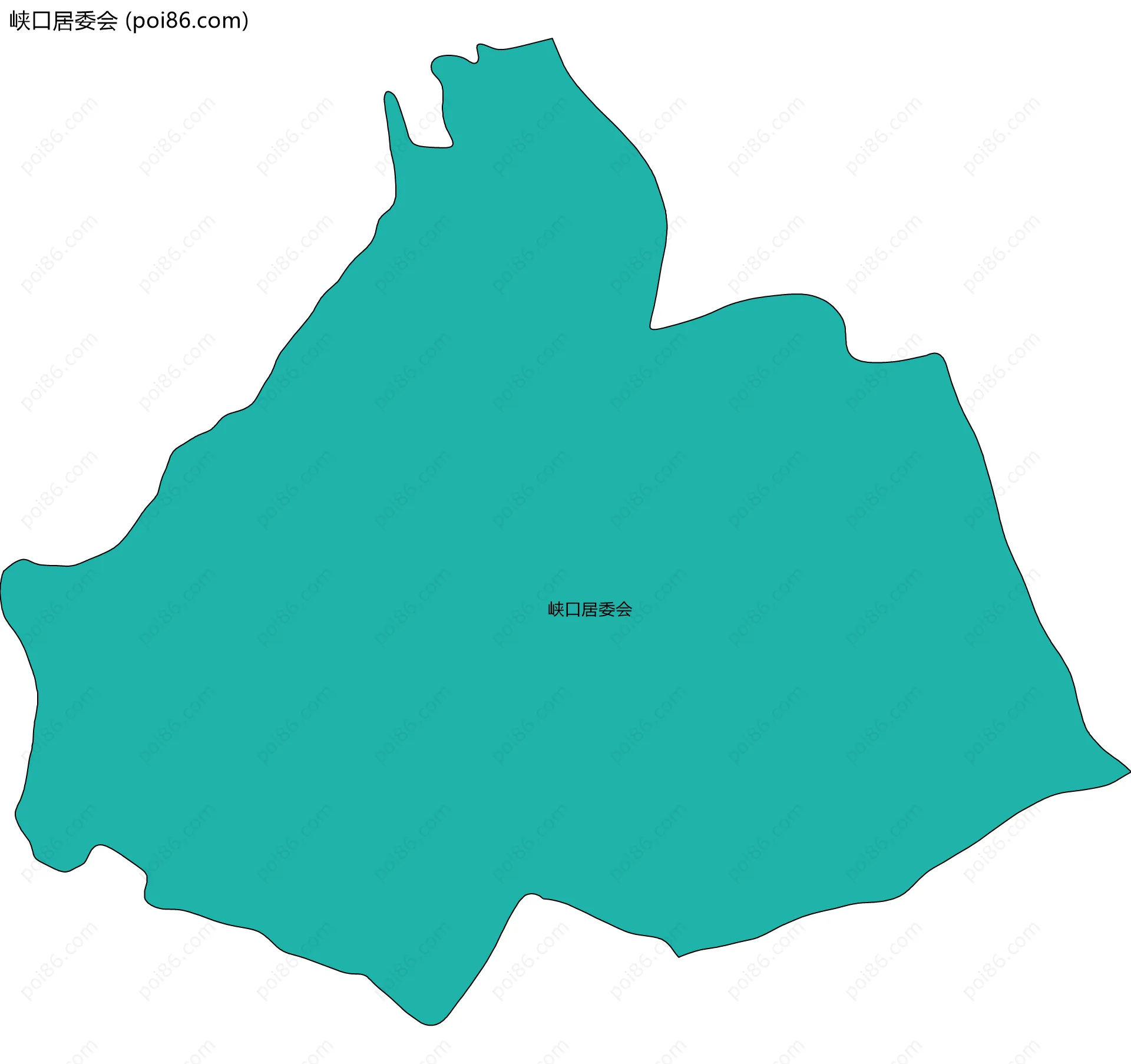 峡口居委会边界地图