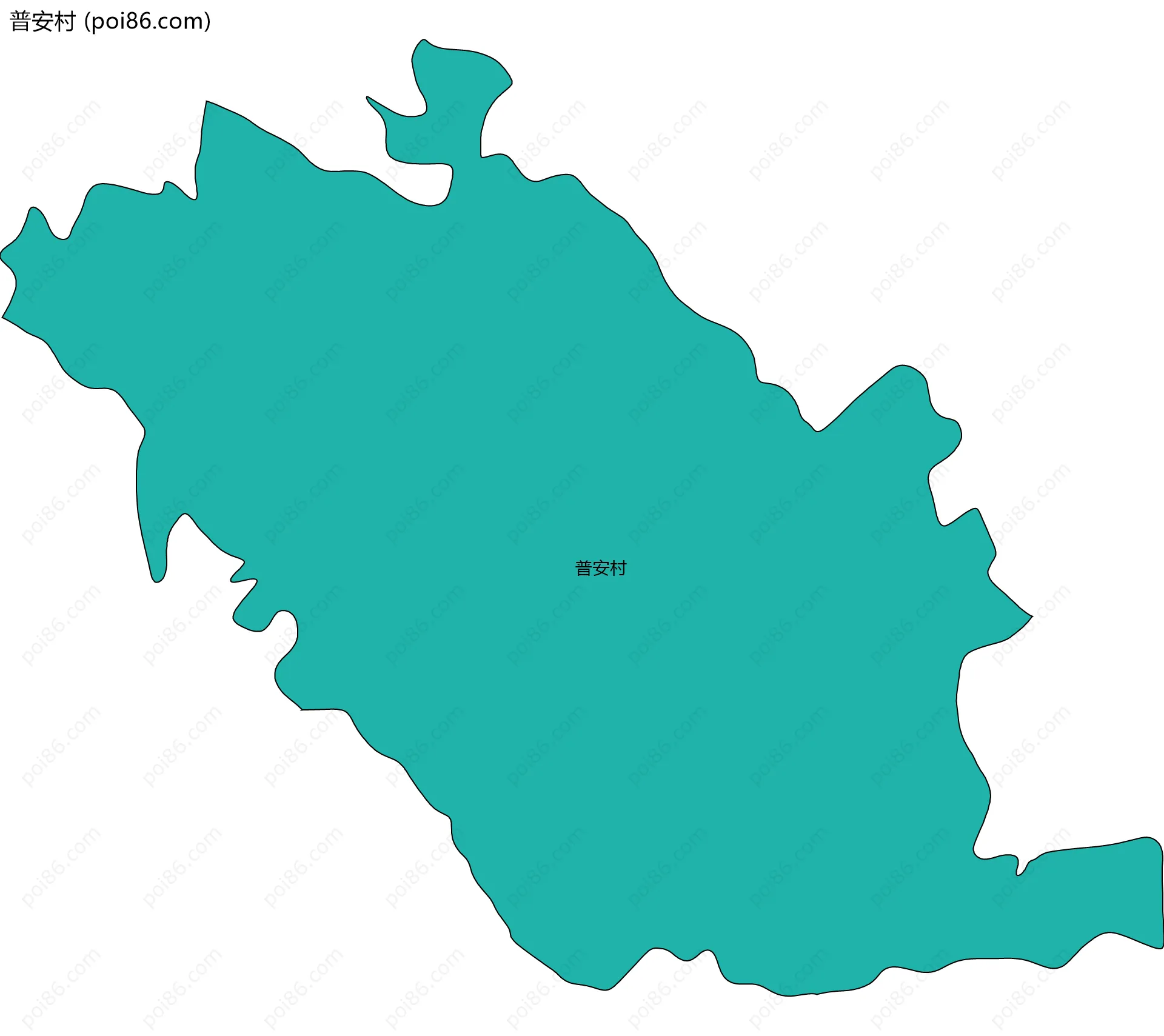 普安村边界地图