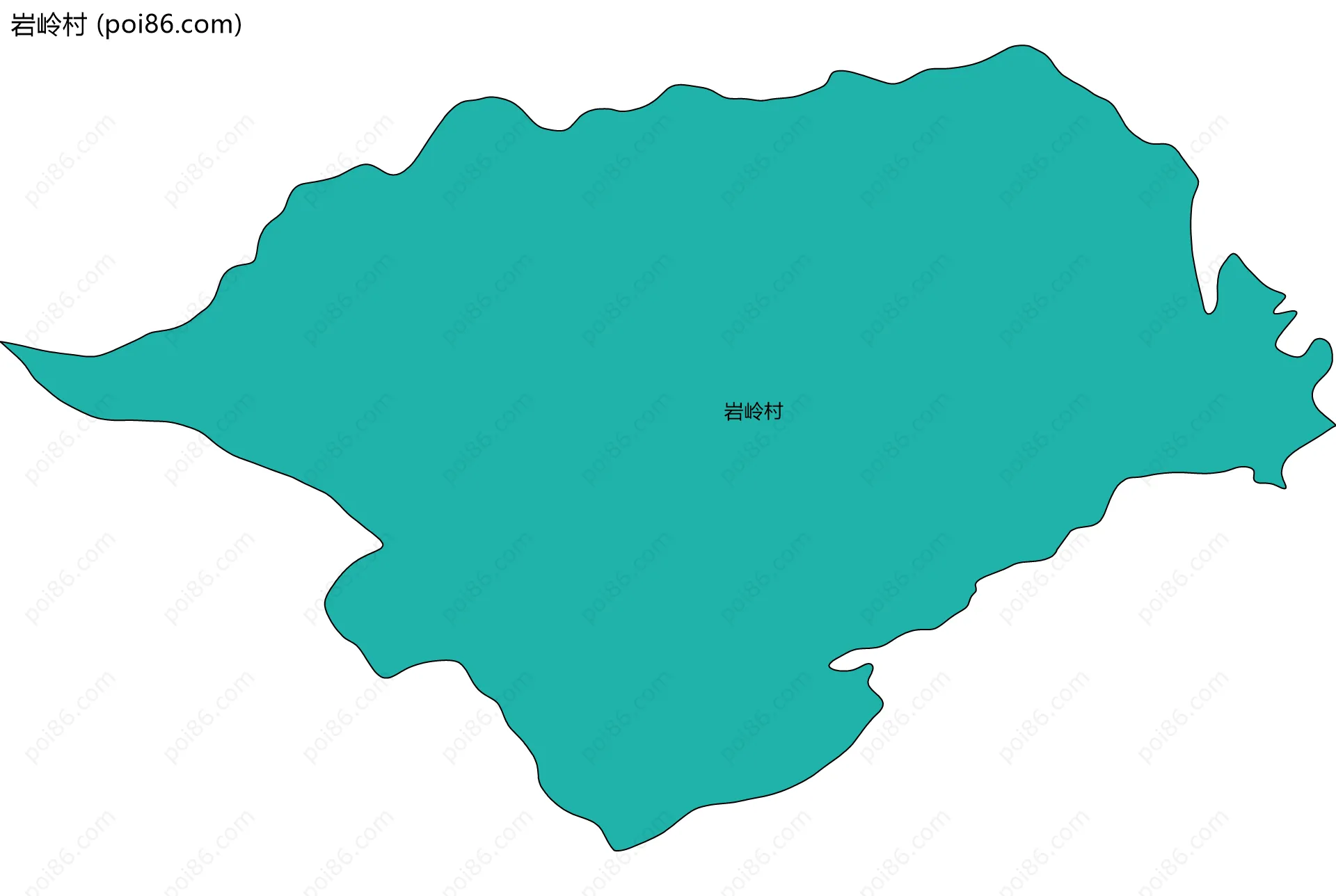 岩岭村边界地图