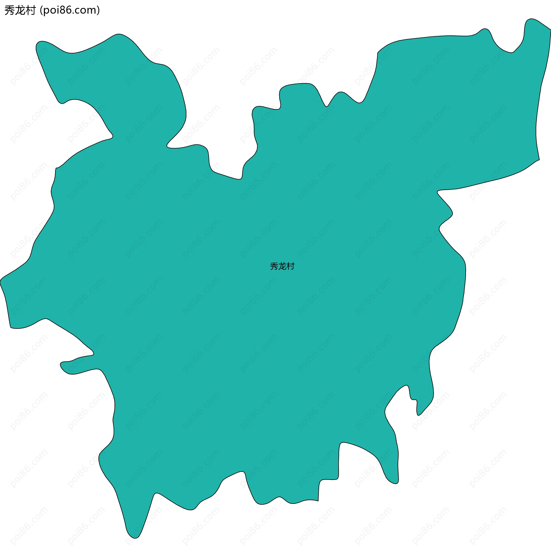 秀龙村边界地图