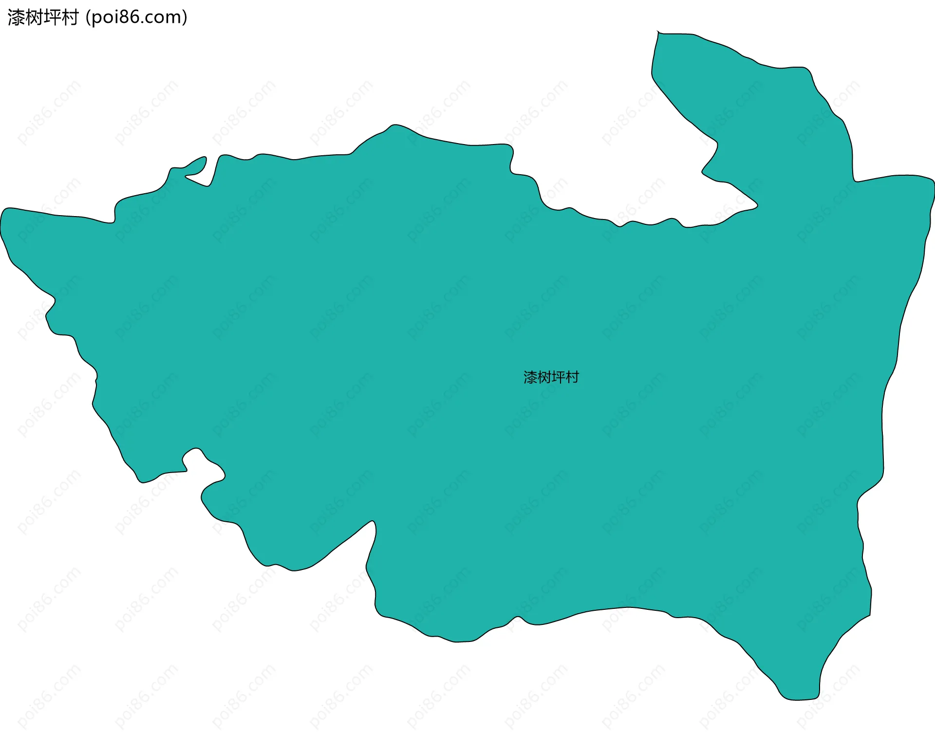 漆树坪村边界地图