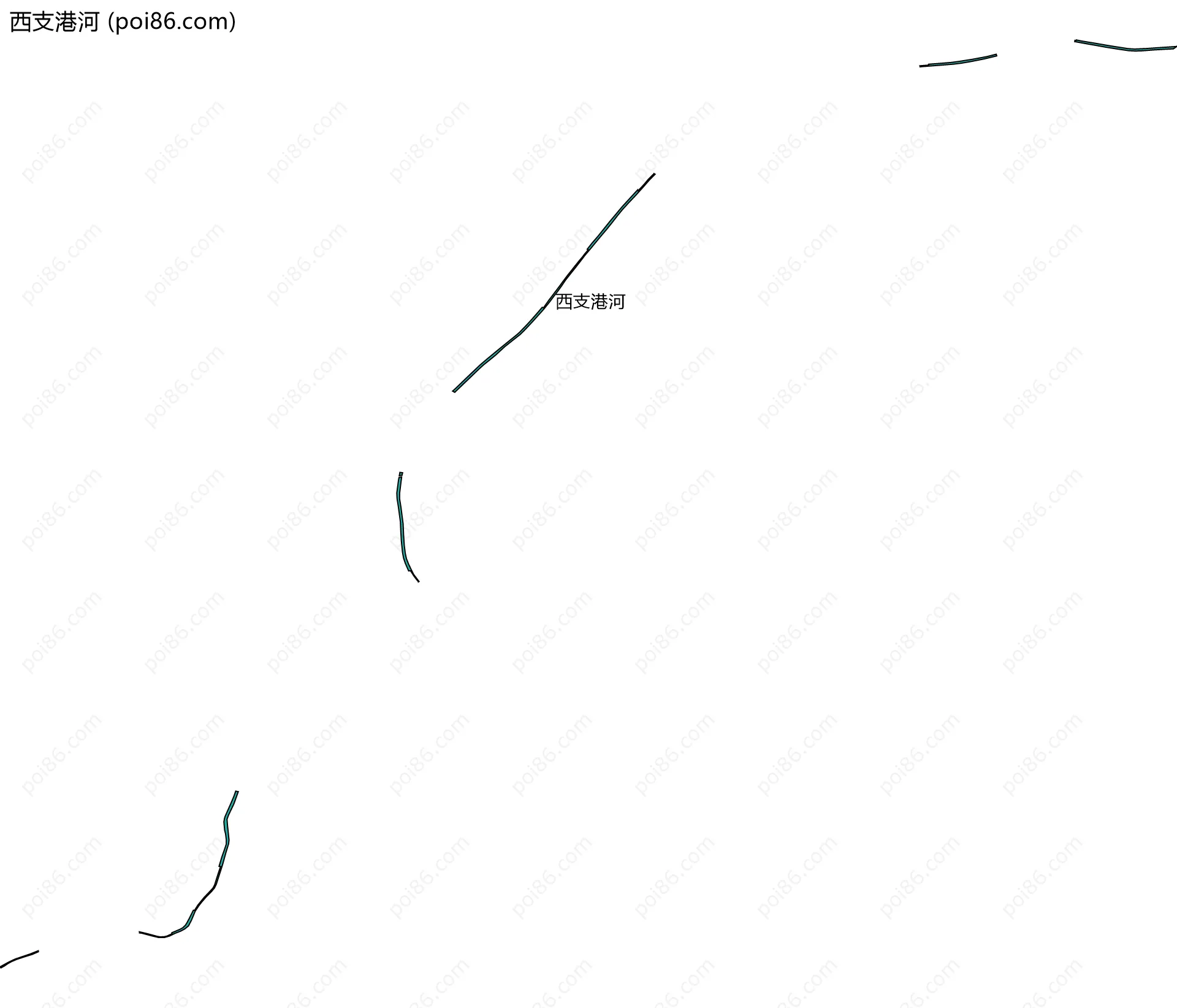 西支港河边界地图