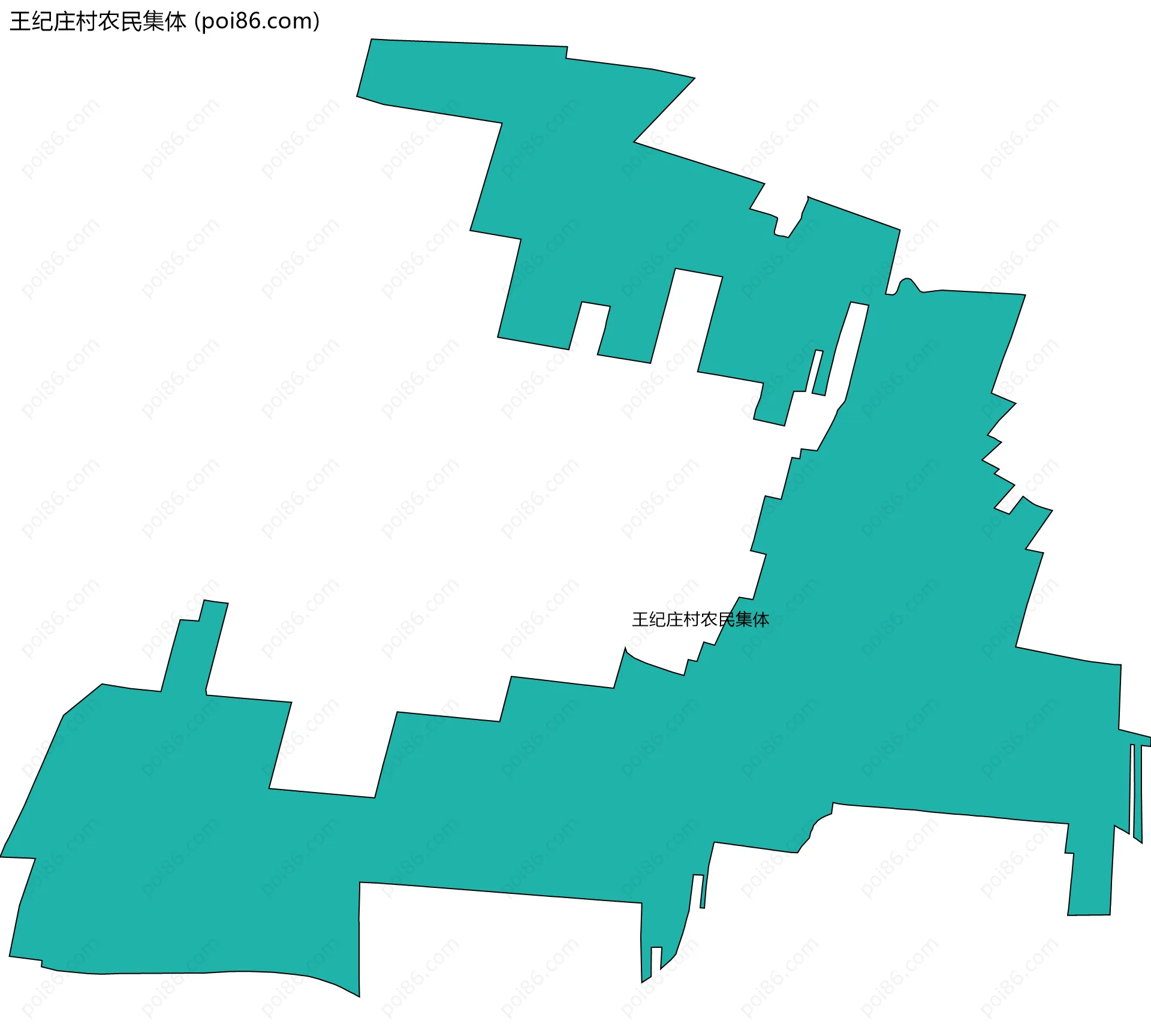 王纪庄村农民集体边界地图