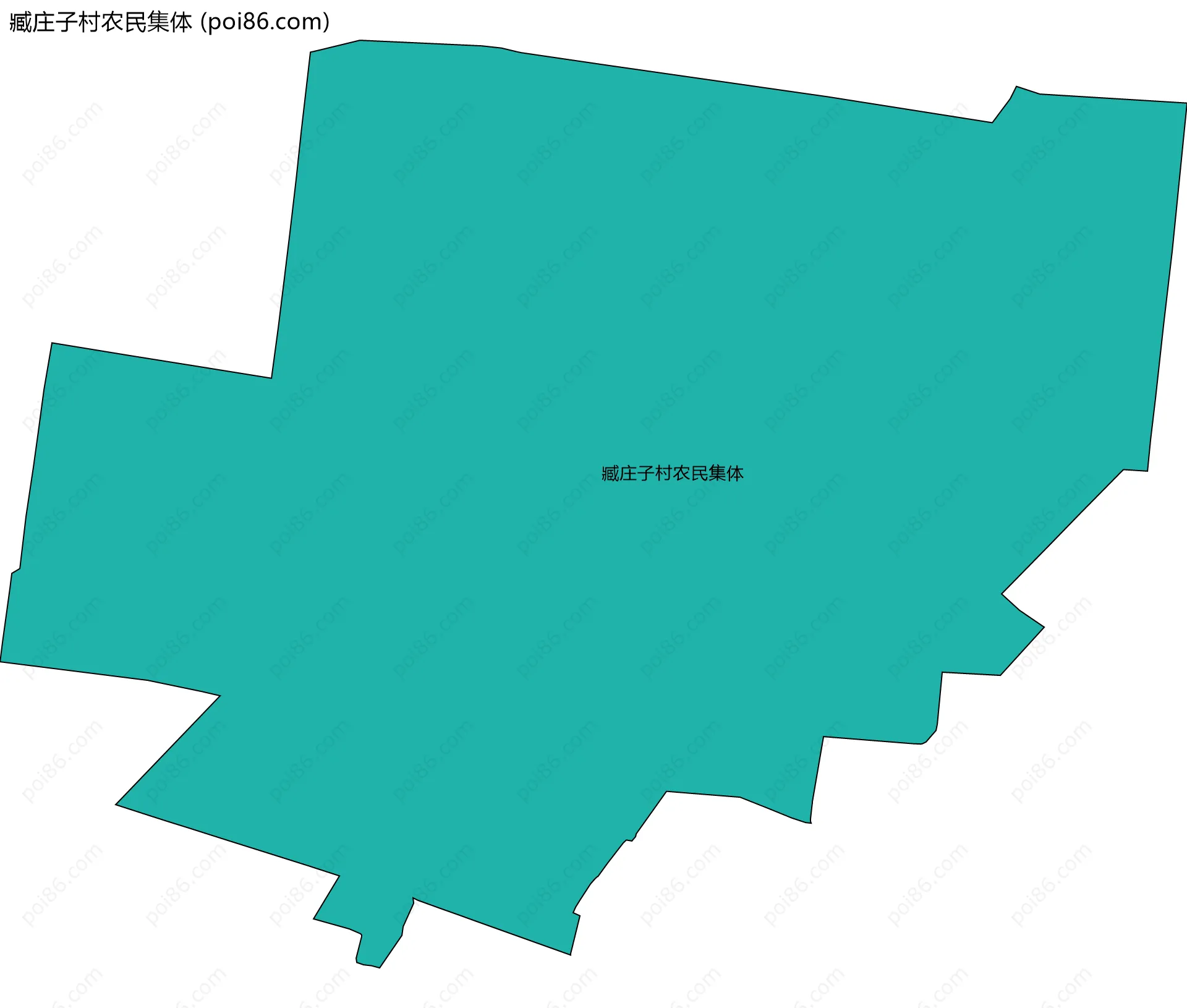 臧庄子村农民集体边界地图