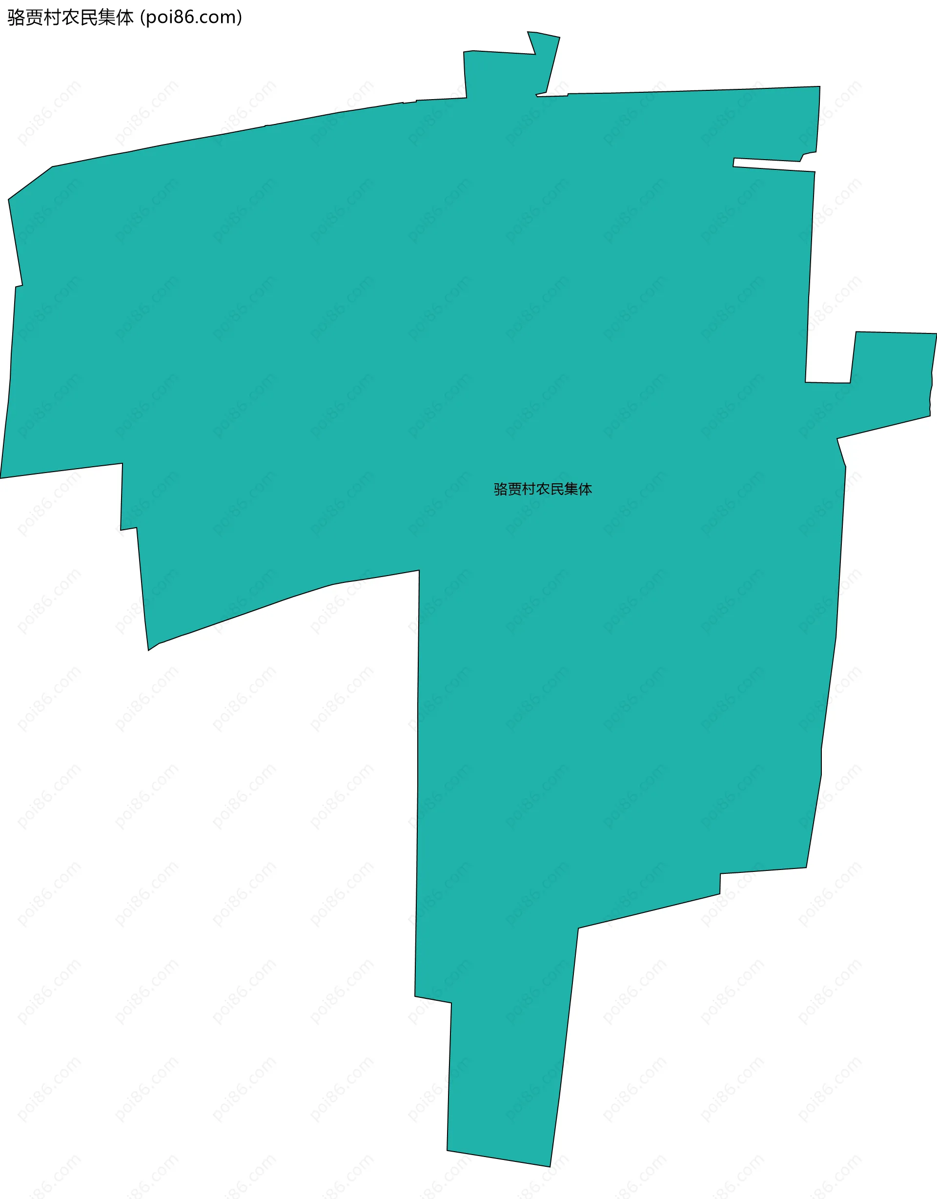 骆贾村农民集体边界地图