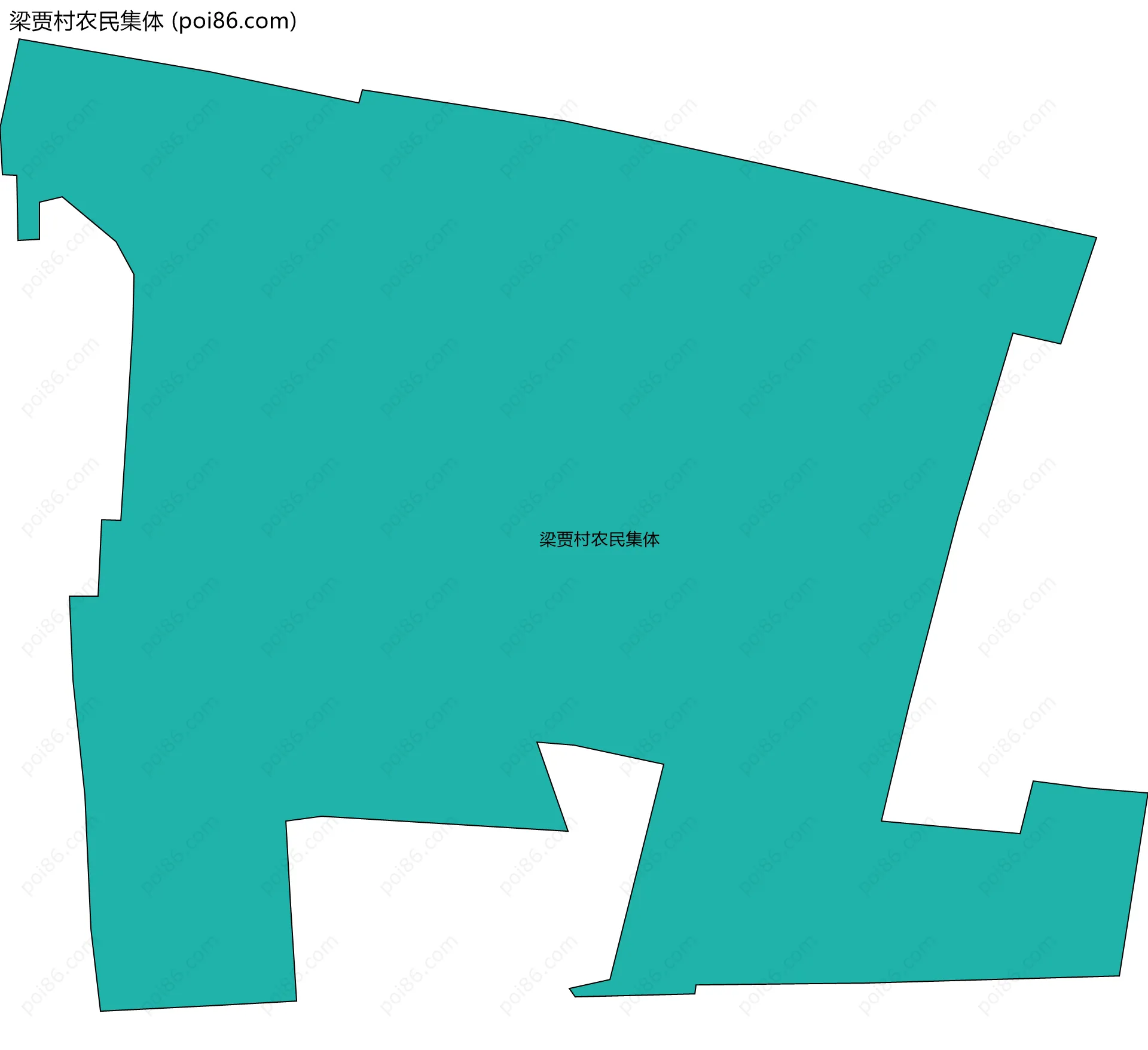 梁贾村农民集体边界地图