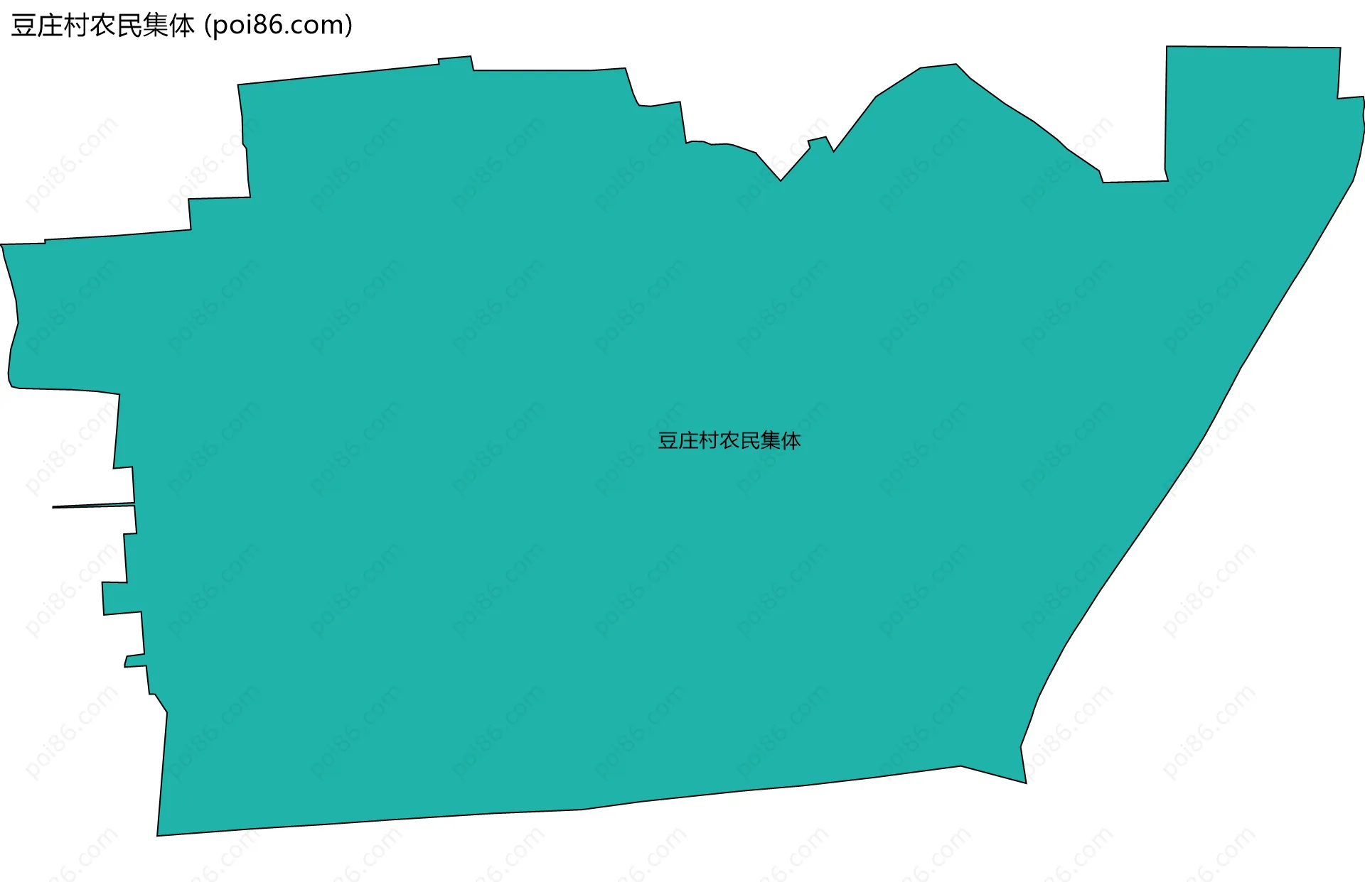 豆庄村农民集体边界地图