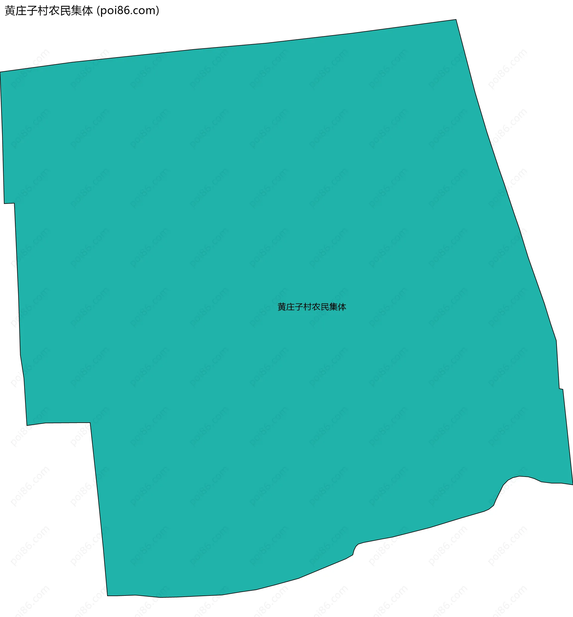 黄庄子村农民集体边界地图